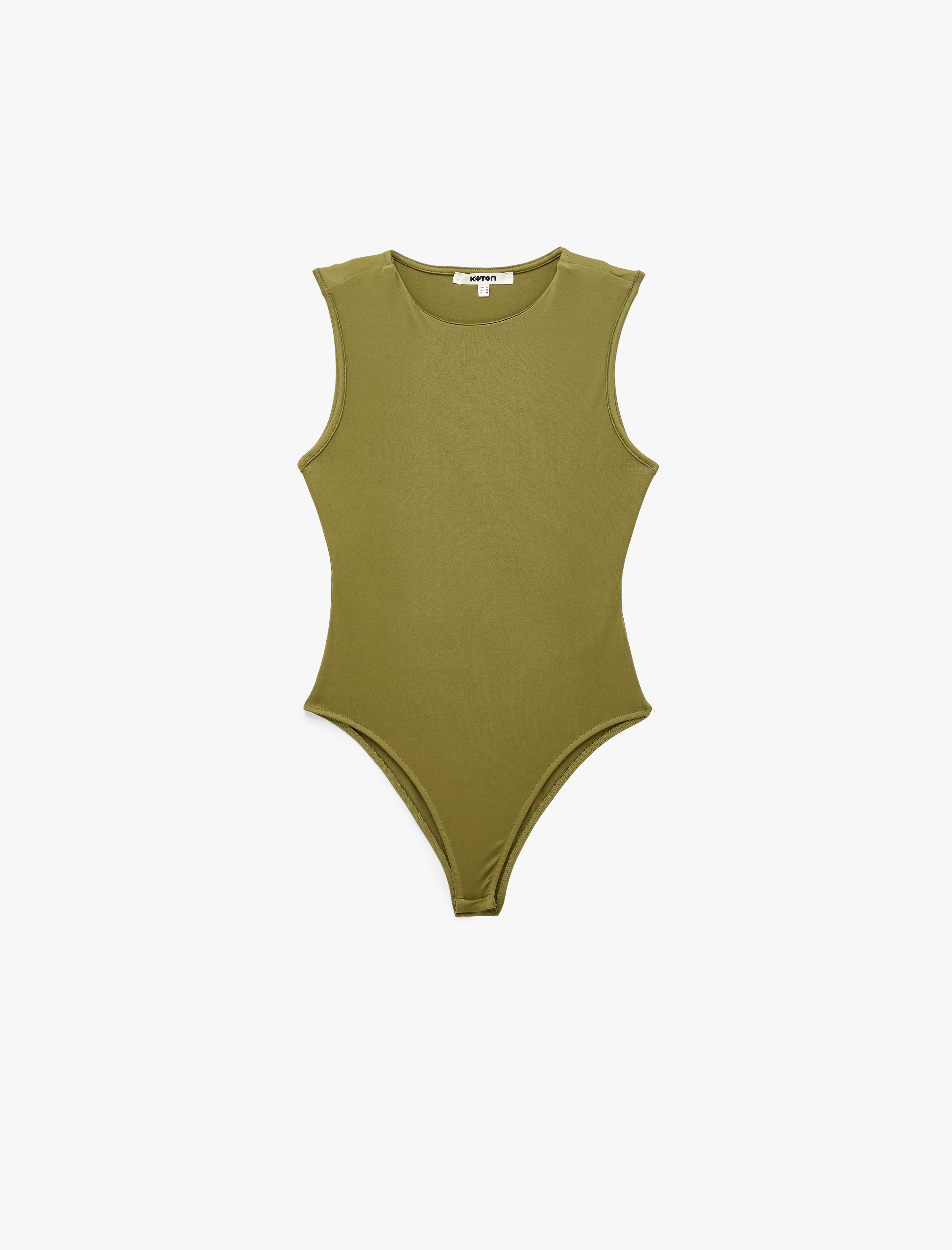   Slim Fit Kolsuz Bisiklet Yaka Bodysuit