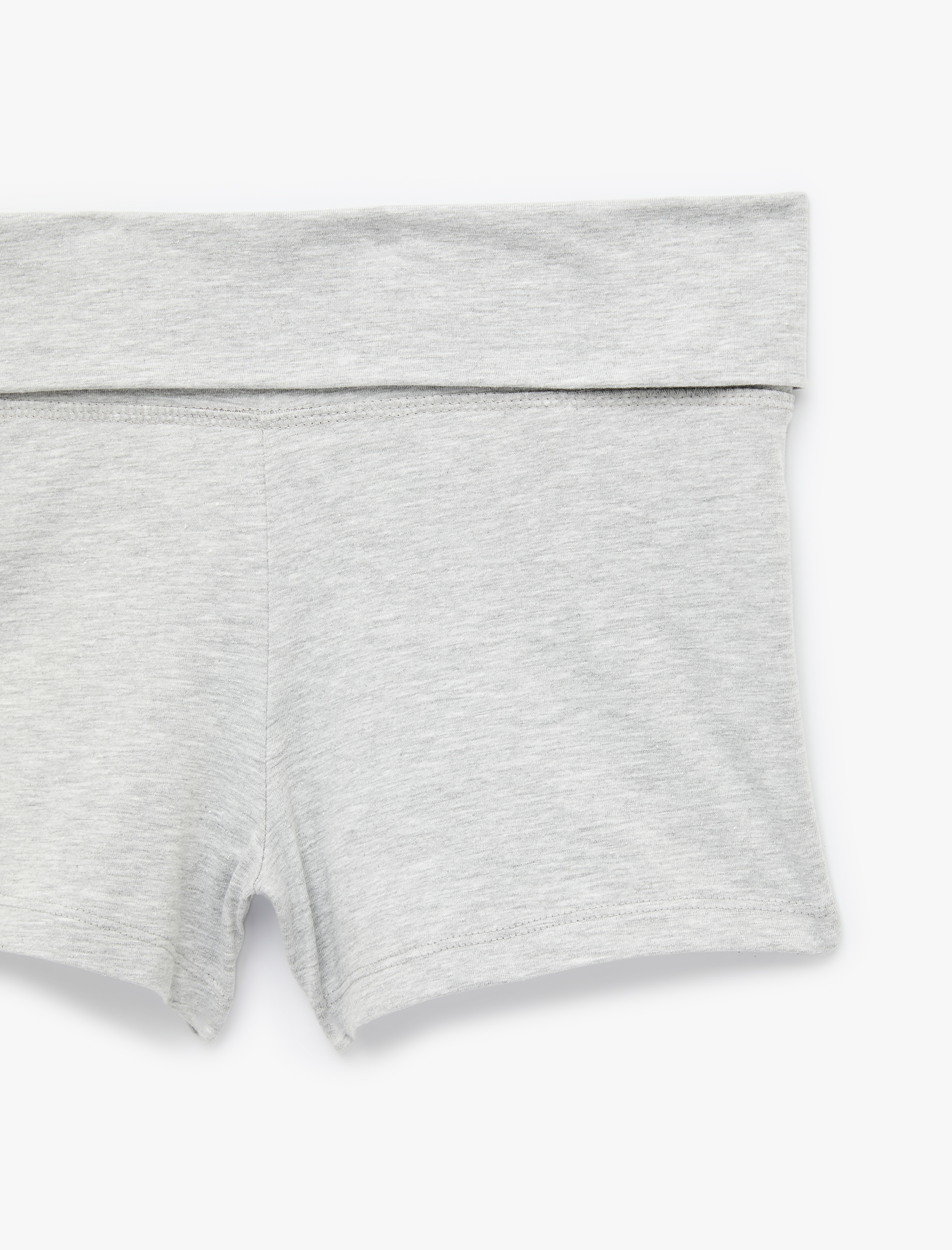 Koton Yüksek Bel Slim Fit Şort Pijama Altı görsel 3