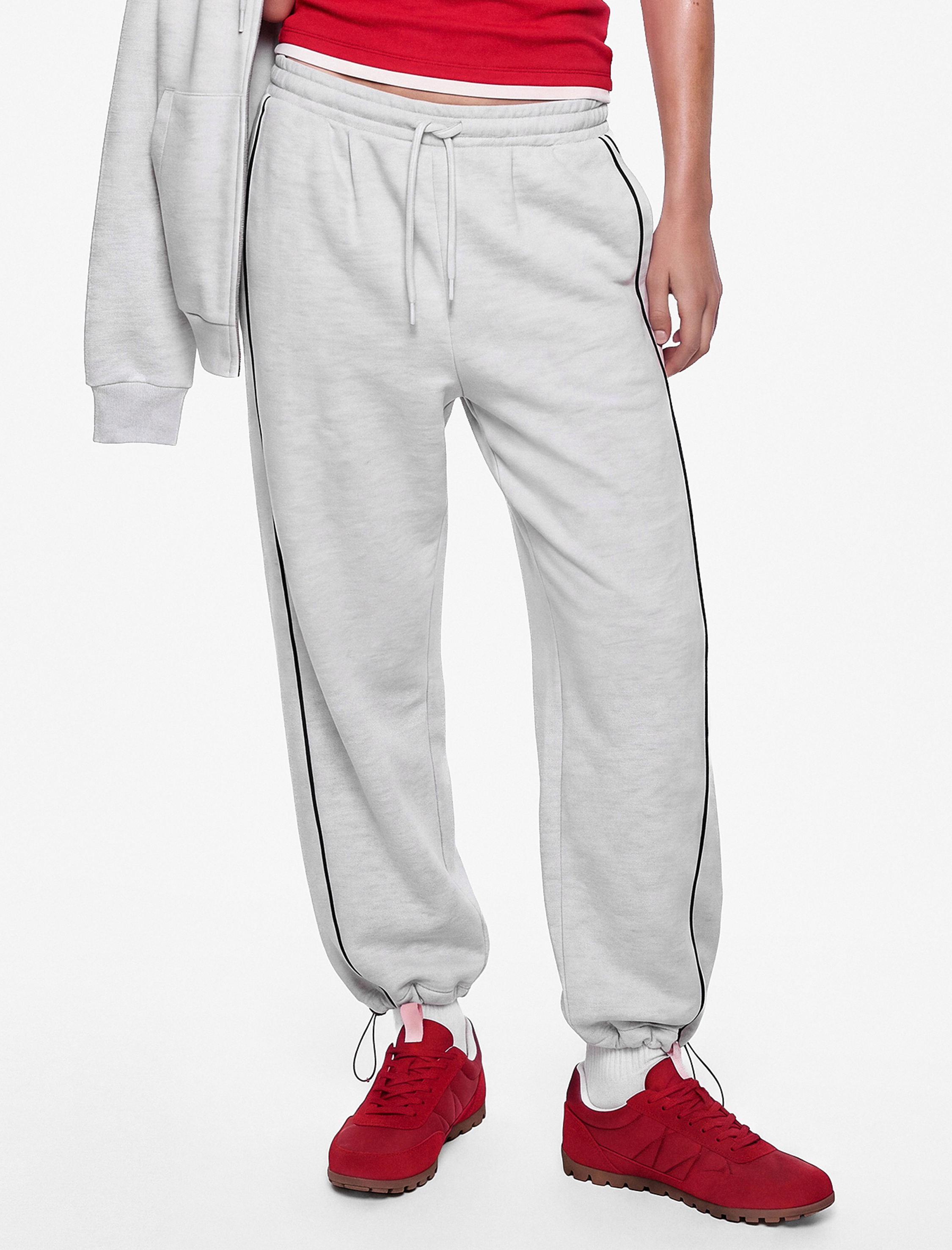   Beli Bağcıklı Biyeli Stoperli Balon Fit Oversize Jogger Eşofman Altı