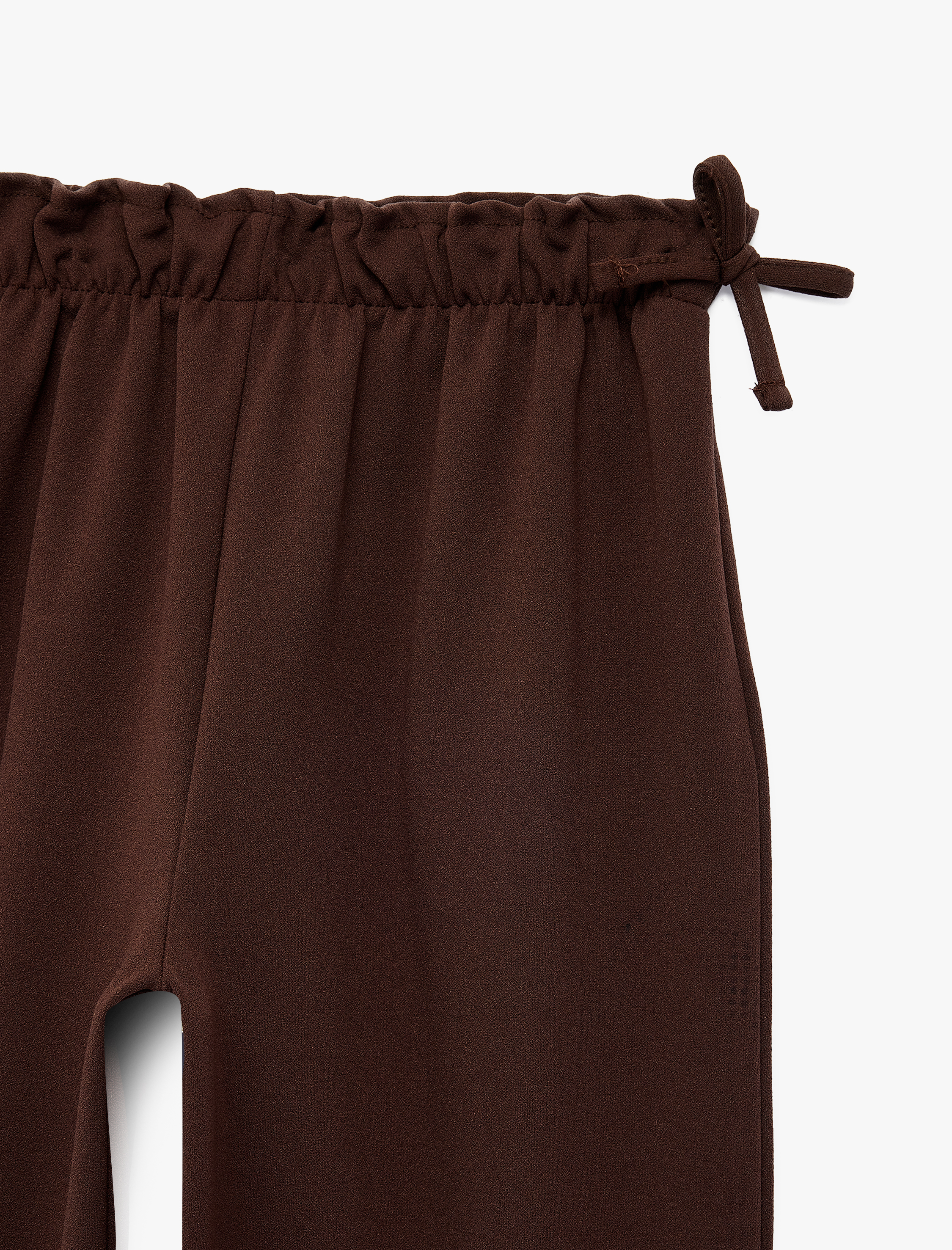  Kız Çocuk Balon Form Pantolon Fiyonklu Beli Lastikli Bol Kesim
