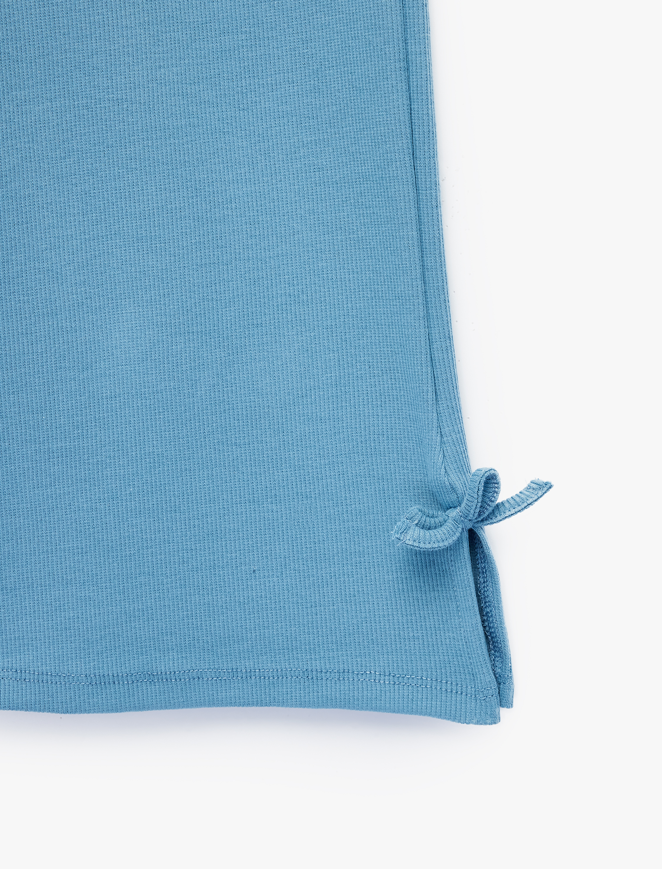  Kız Bebek Fiyonk Detaylı Pamuklu Beli Lastikli Kaşkorse Geniş Paça Pantolon