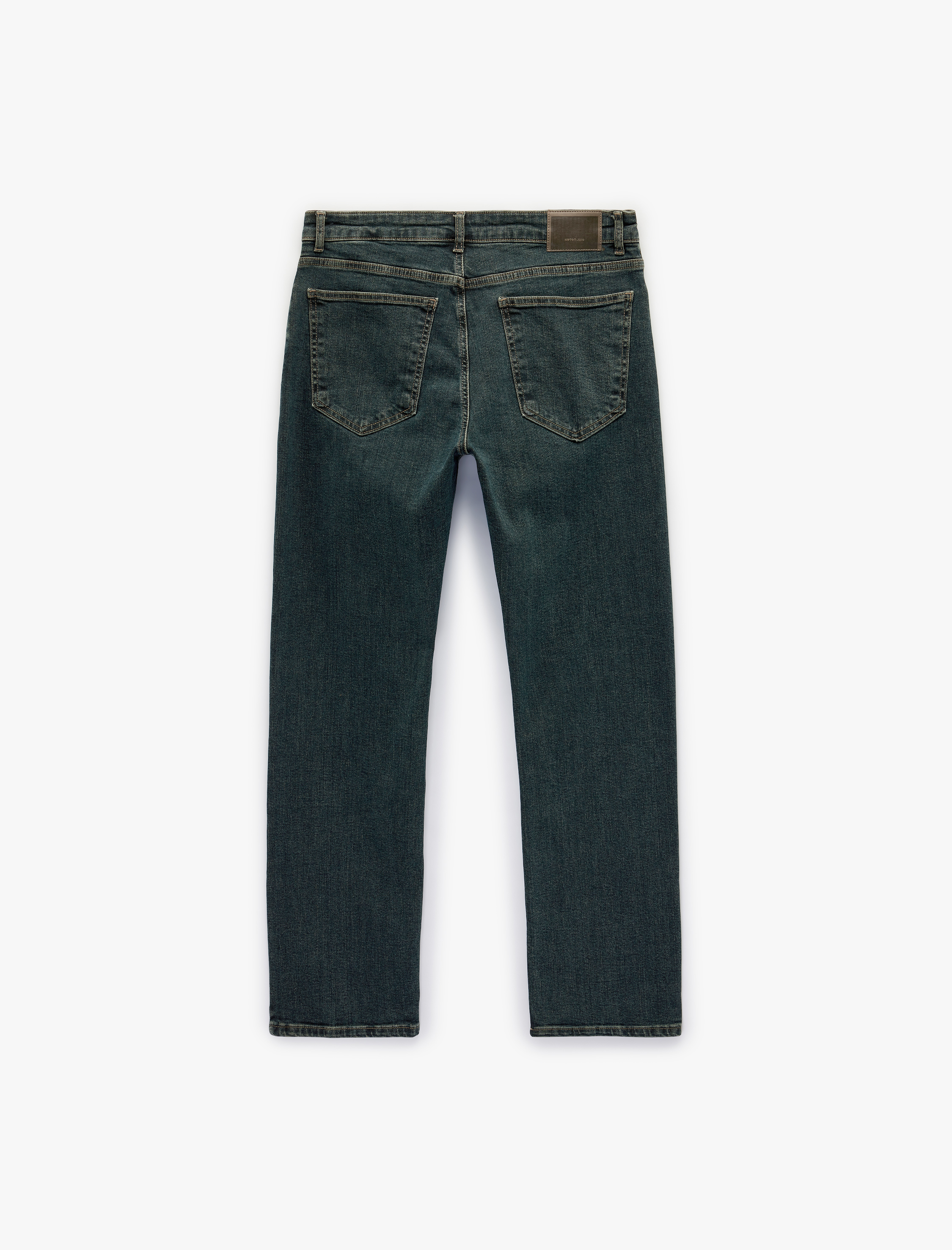   Pamuklu Düz Paça Normal Bel Straight Fit Jean Pantolon - Mark Jean