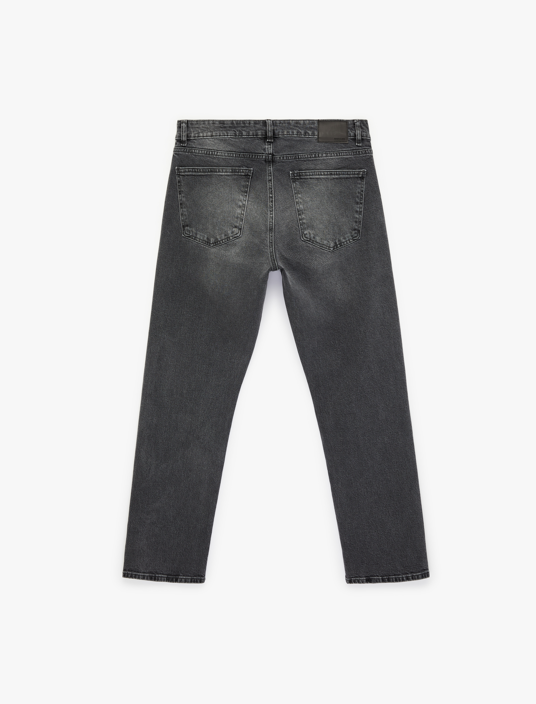Koton Düz Paça Normal Bel Straight Fit Jean Pantolon - Mark Jean görsel 7