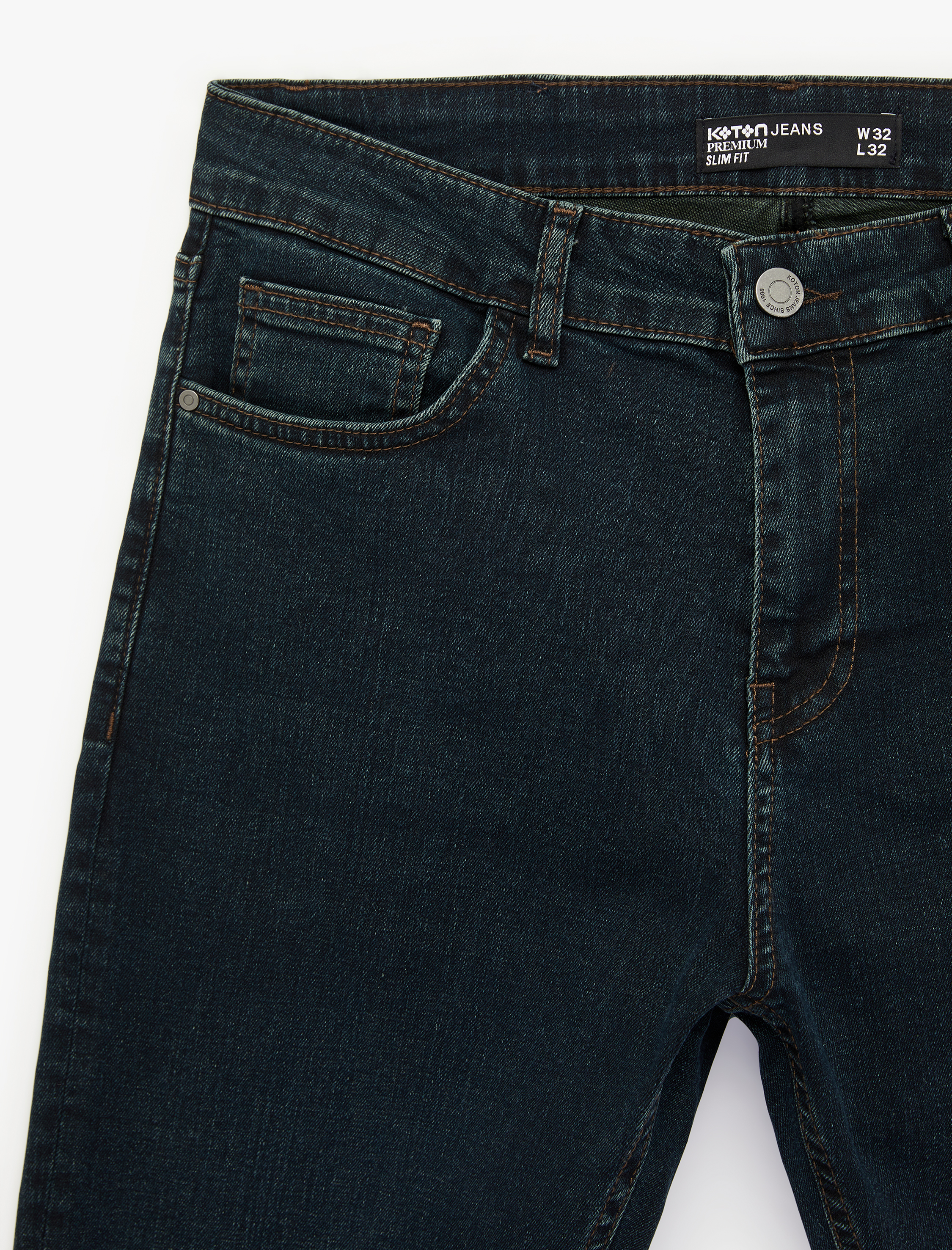 Koton Pamuklu Normal Bel Slim Fit Jean Pantolon - Brad Jean görsel 7