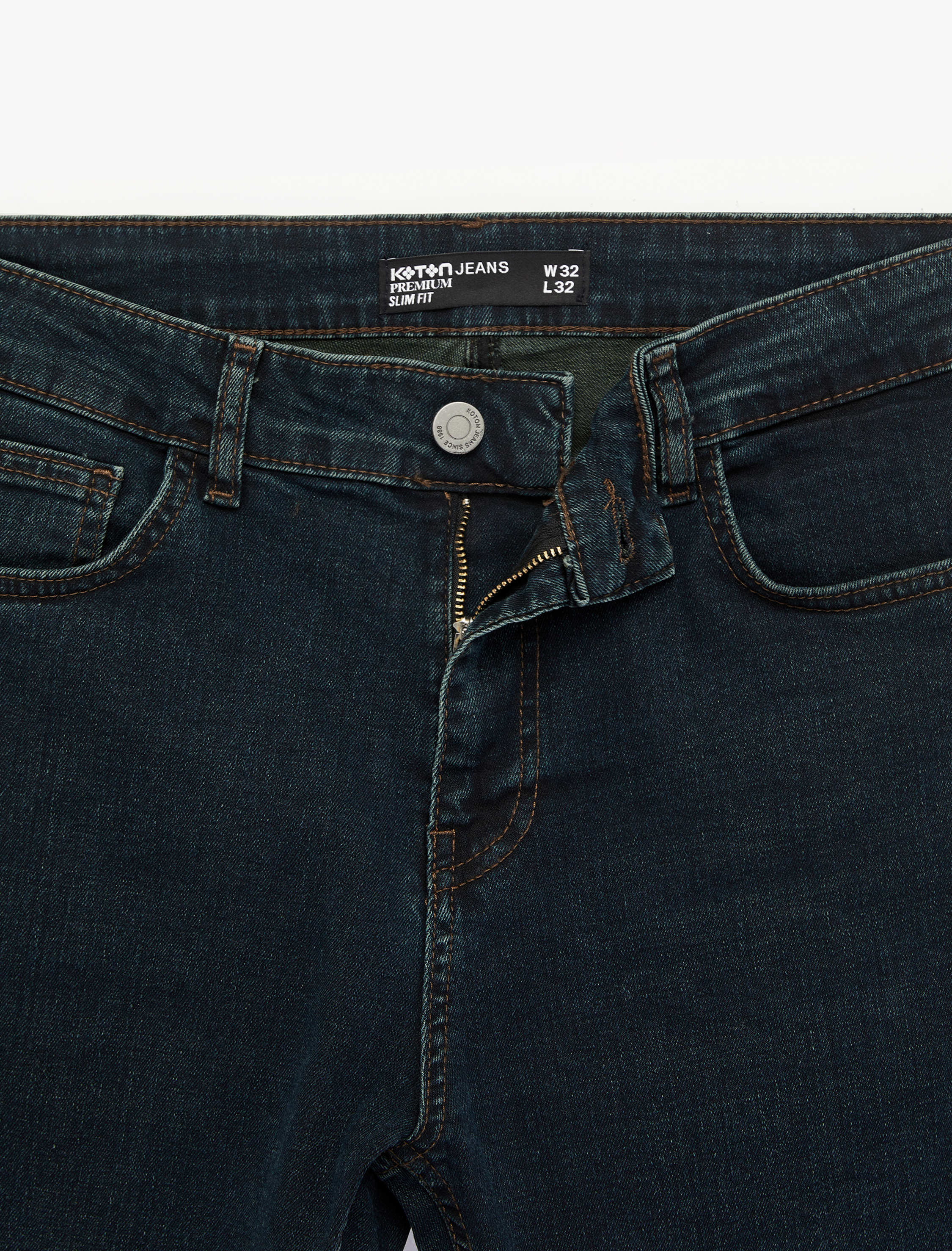 Koton Pamuklu Normal Bel Slim Fit Jean Pantolon - Brad Jean görsel 8