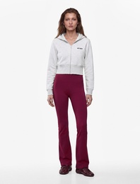Nakışlı Rahat Kesim Uzun Kollu Şardonlu Spor Kapüşonlu Sweatshirt