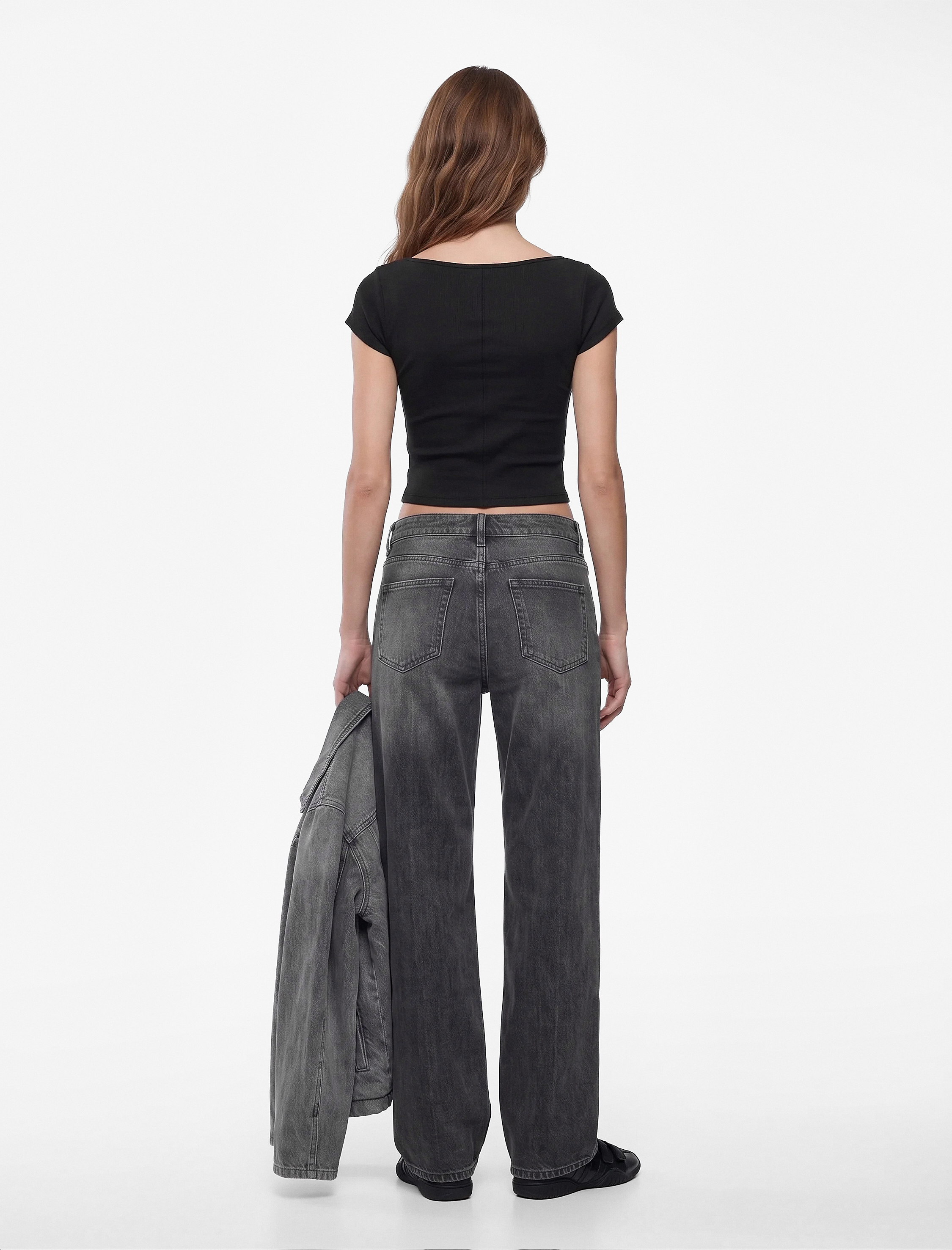 Koton Slim Fit Kayık Yaka Kısa Kollu Basic Tişört görsel 3