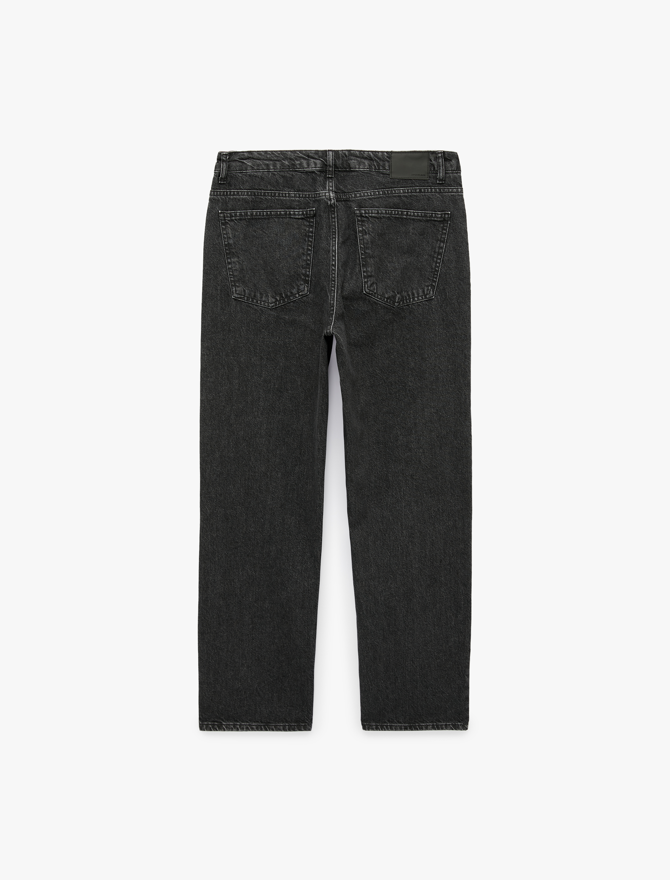   Pamuklu Cepli Vintage Straight Fit Jean Pantolon