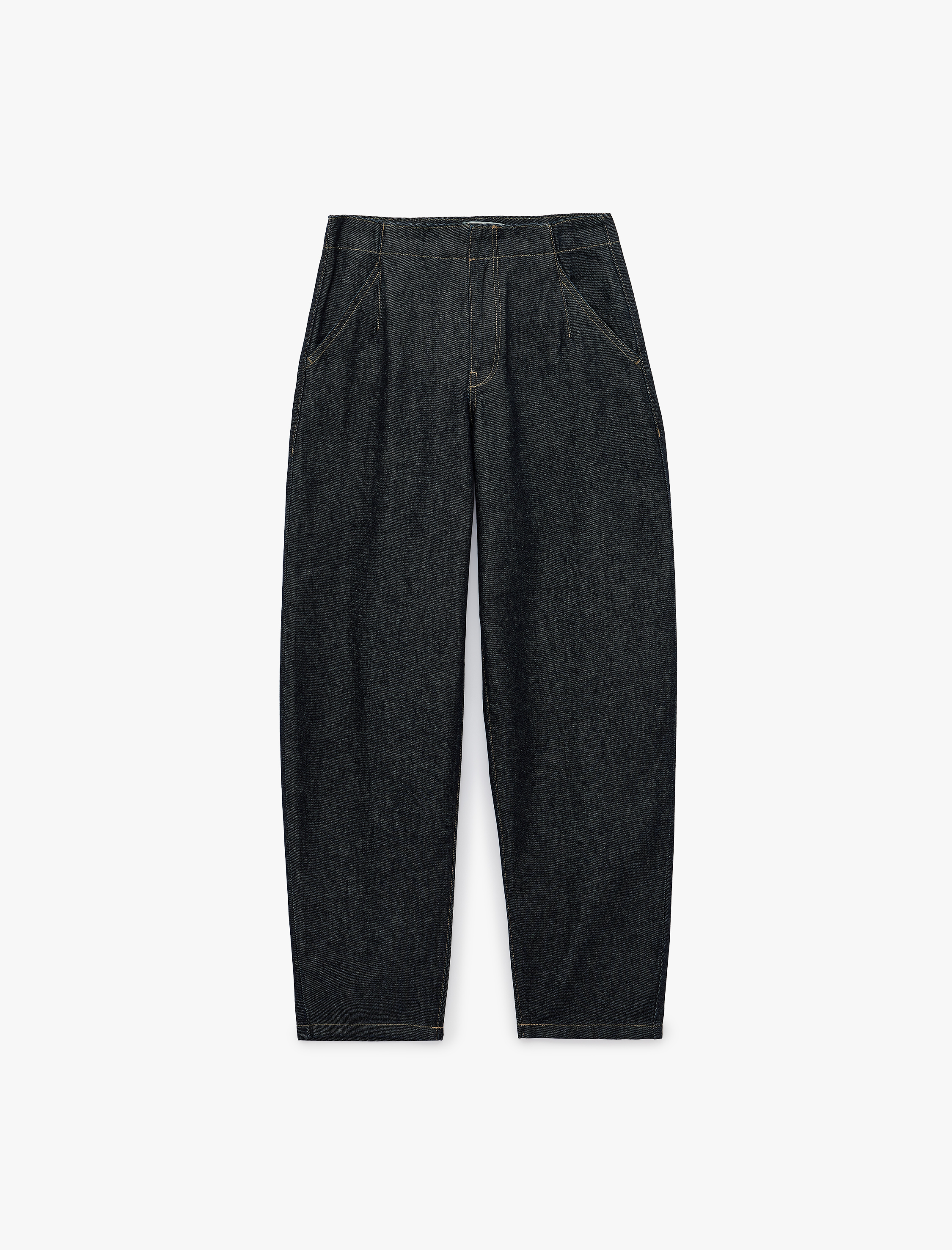   Normal Bel Düz Paça Pamuklu Cepli Denim Pantolon