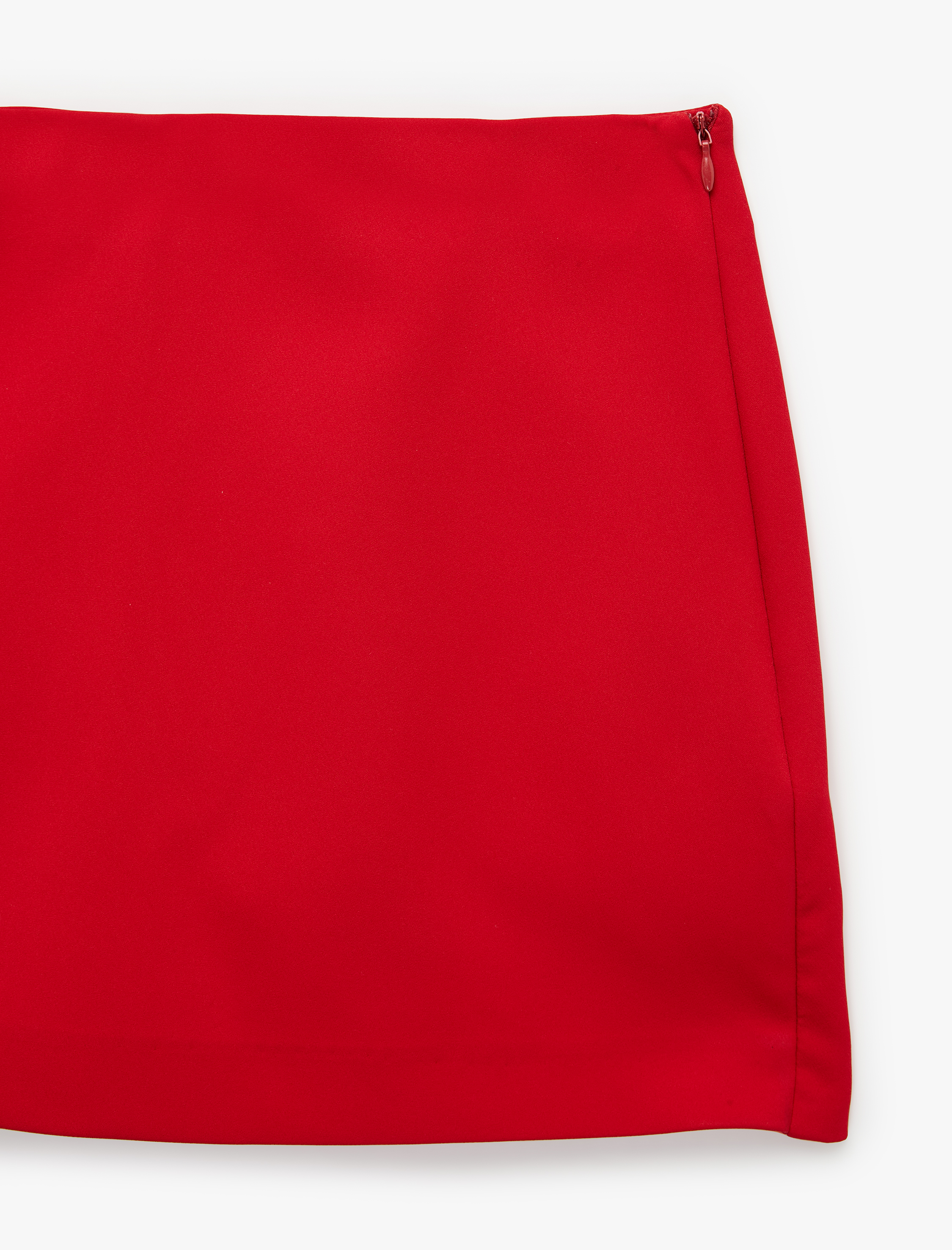 Koton Slim Fit Cepli Mini Şort Etek görsel 3