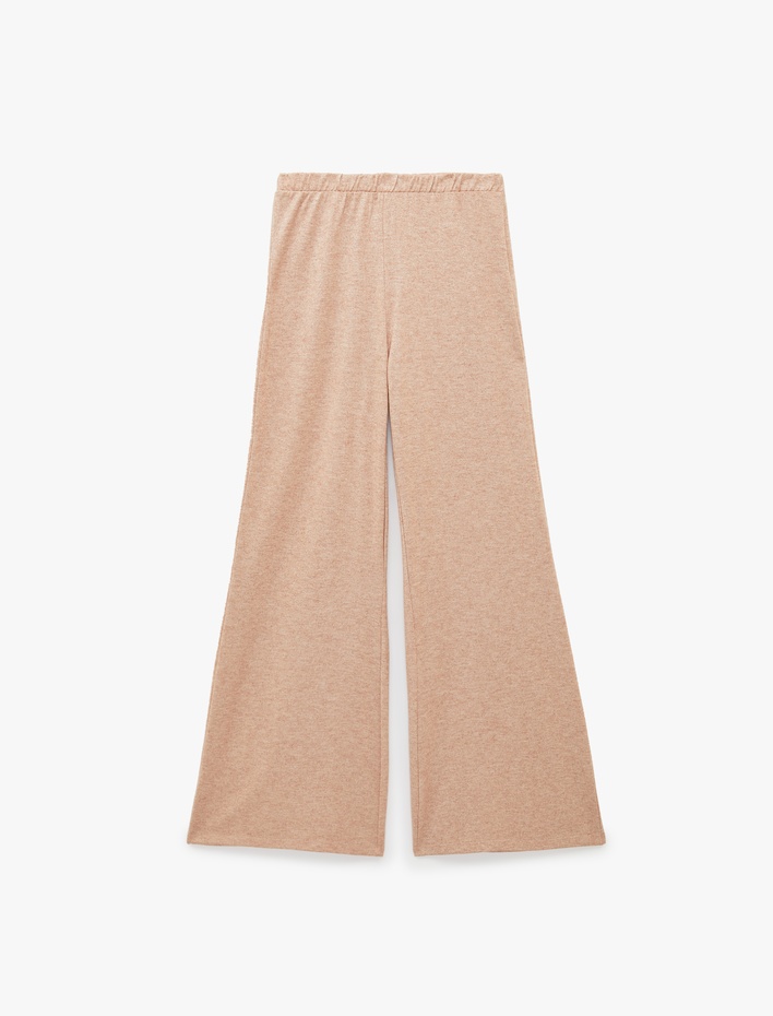  Beli Lastikli Rahat Kesim Simli Pijama Altı