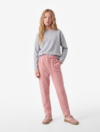 Beli Lastikli Cepli Havuç Kesim Basic Pantolon