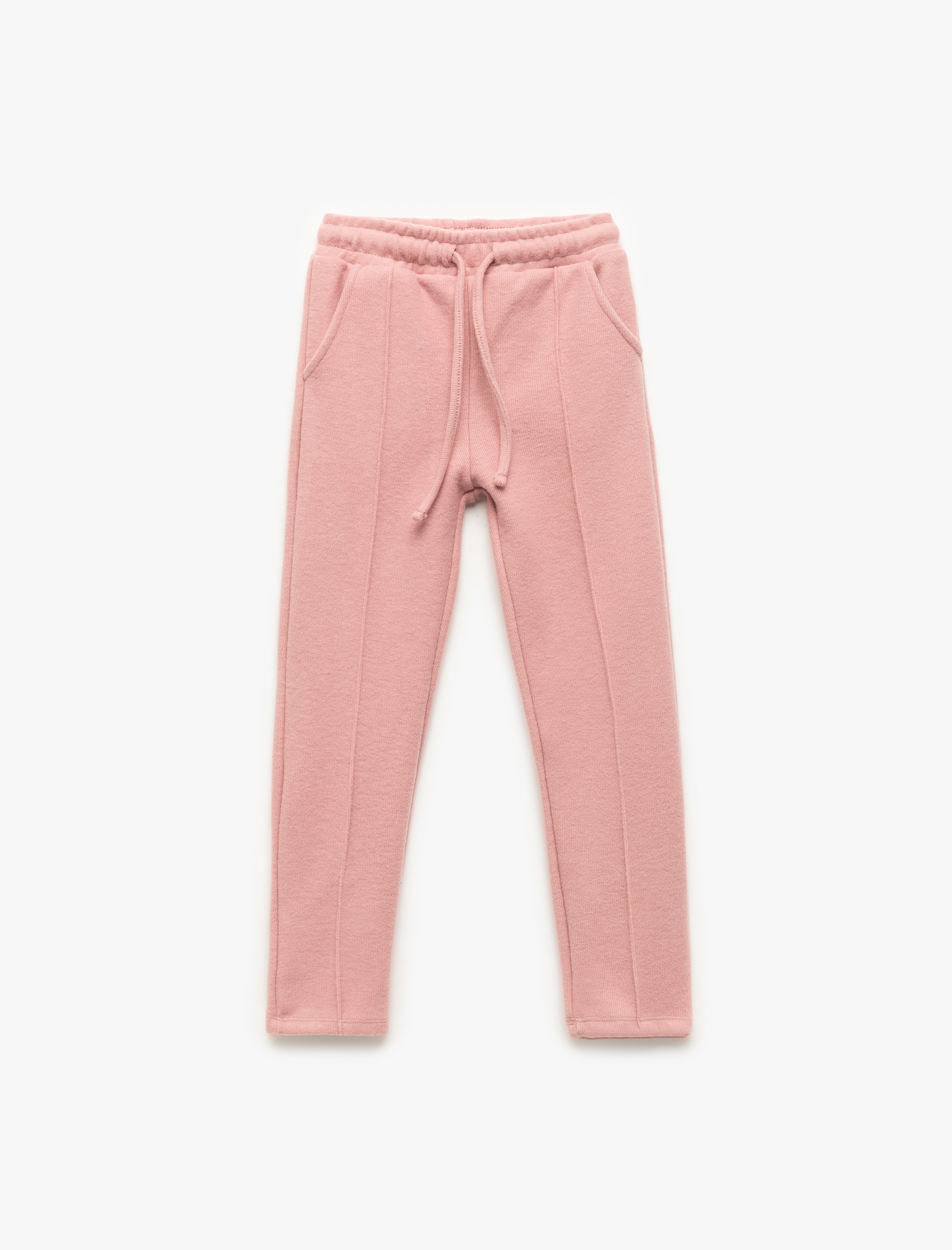  Kız Çocuk Beli Lastikli Cepli Havuç Kesim Basic Pantolon