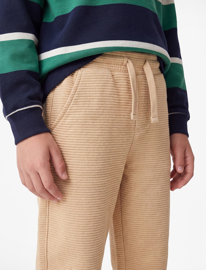 Erkek Çocuk Pamuklu Cep Detaylı Basic Jogger Eşofman Altı