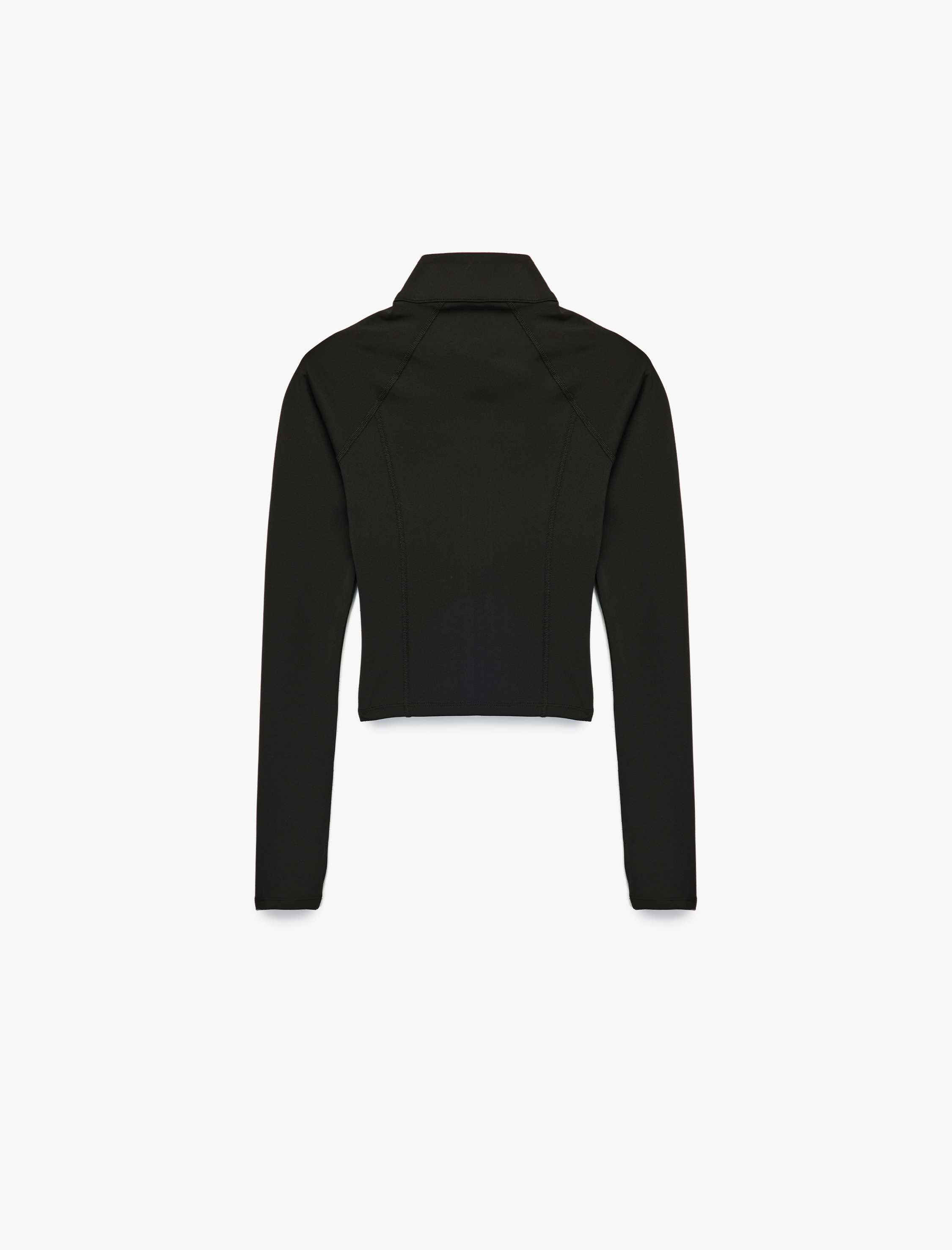 Koton Slim Fit Uzun Reglan Kollu Dikiş Detaylı Fermuarlı Spor Sweatshirt görsel 4