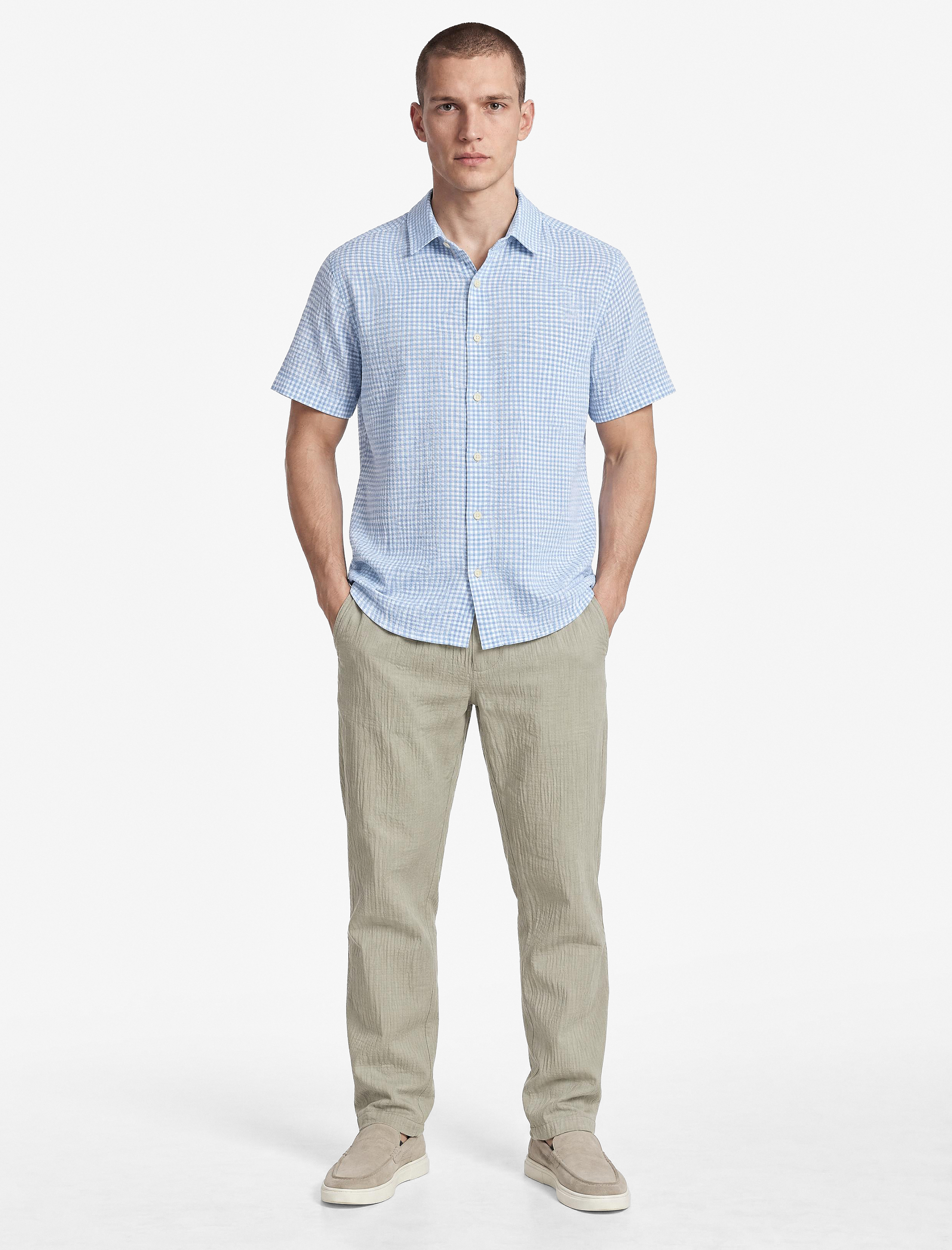 Koton Regular Fit Cepli Krinkıl Beli Bağcıklı Chino Pantolon