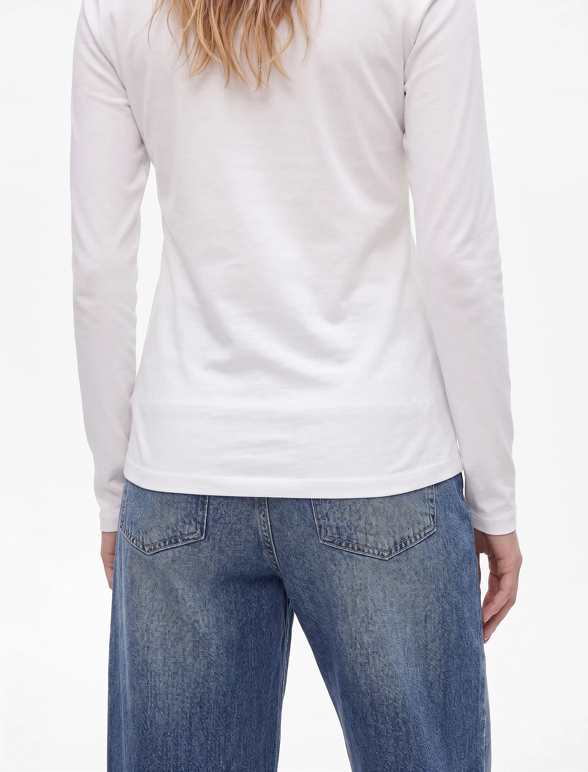 Koton Düğmeli Cep Detaylı Normal Bel Bol Kalıp Denim Pantolon - Loose Straight Fit Jean görsel 4