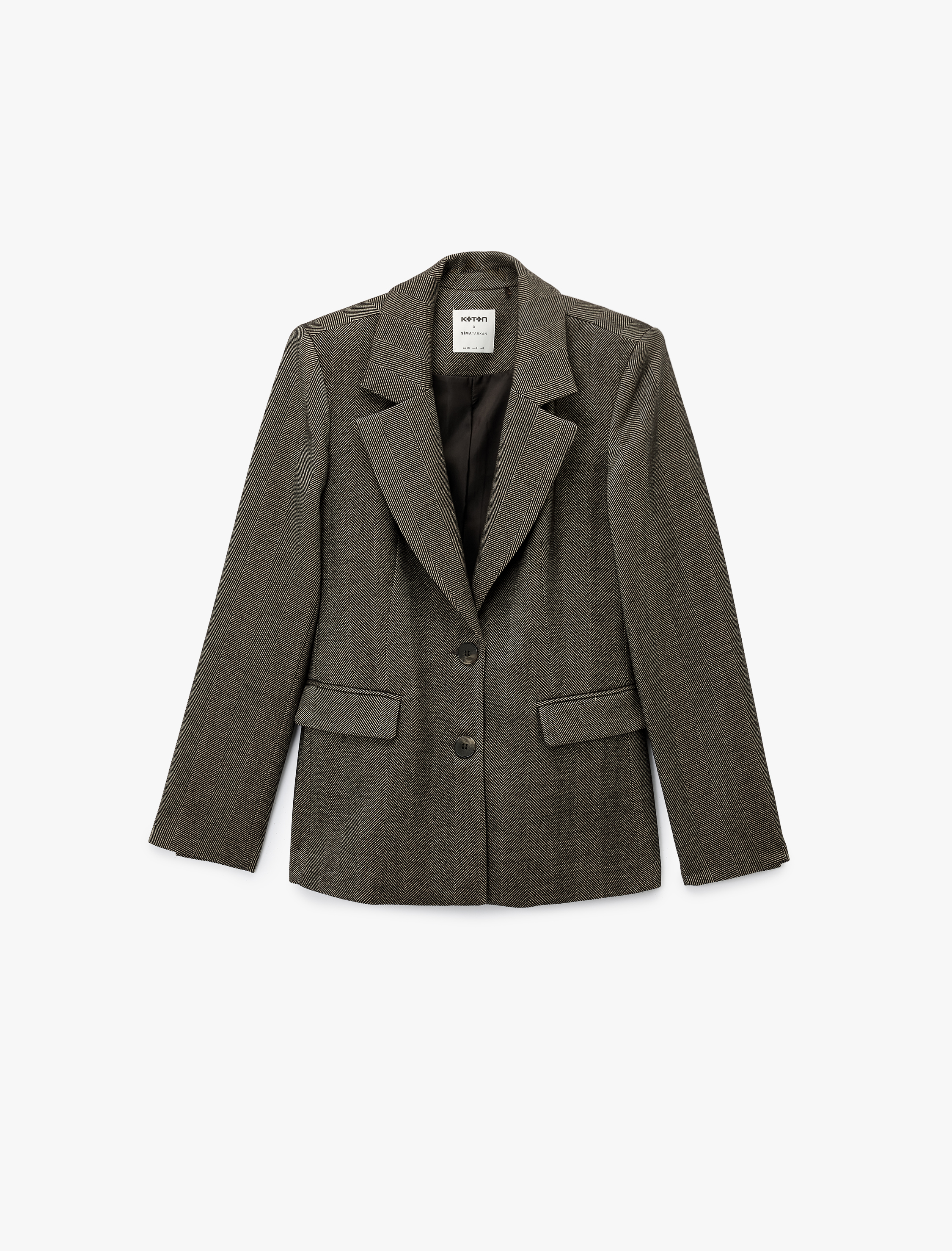 Koton Düğmeli Uzun Kollu Slim Fit Blazer Ceket görsel 4
