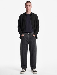 Rahat Kalıp Cepli Pamuklu Super Baggy Jean Pantolon