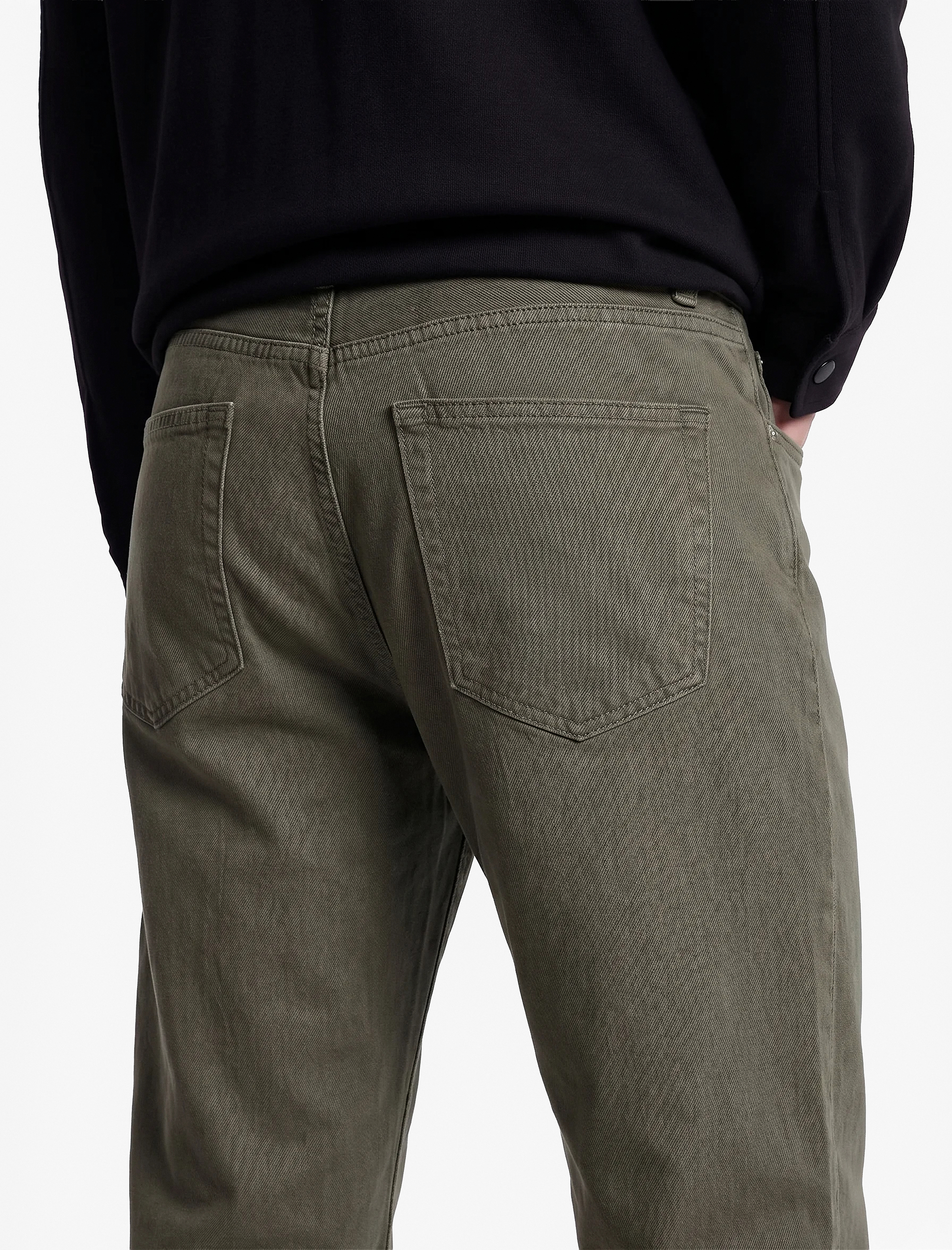 Koton Cepli Normal Bel Pamuklu Vintage Straight Fit Jean Pantolon görsel 4