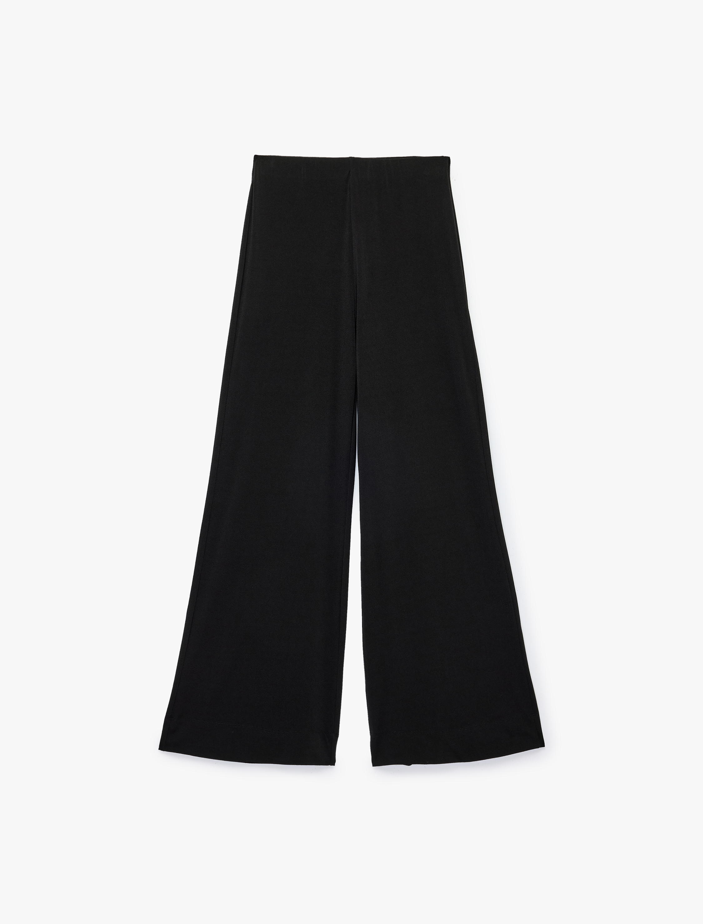 Koton Normal Bel Straight Fit Geniş Paça Kumaş Pantolon görsel 6
