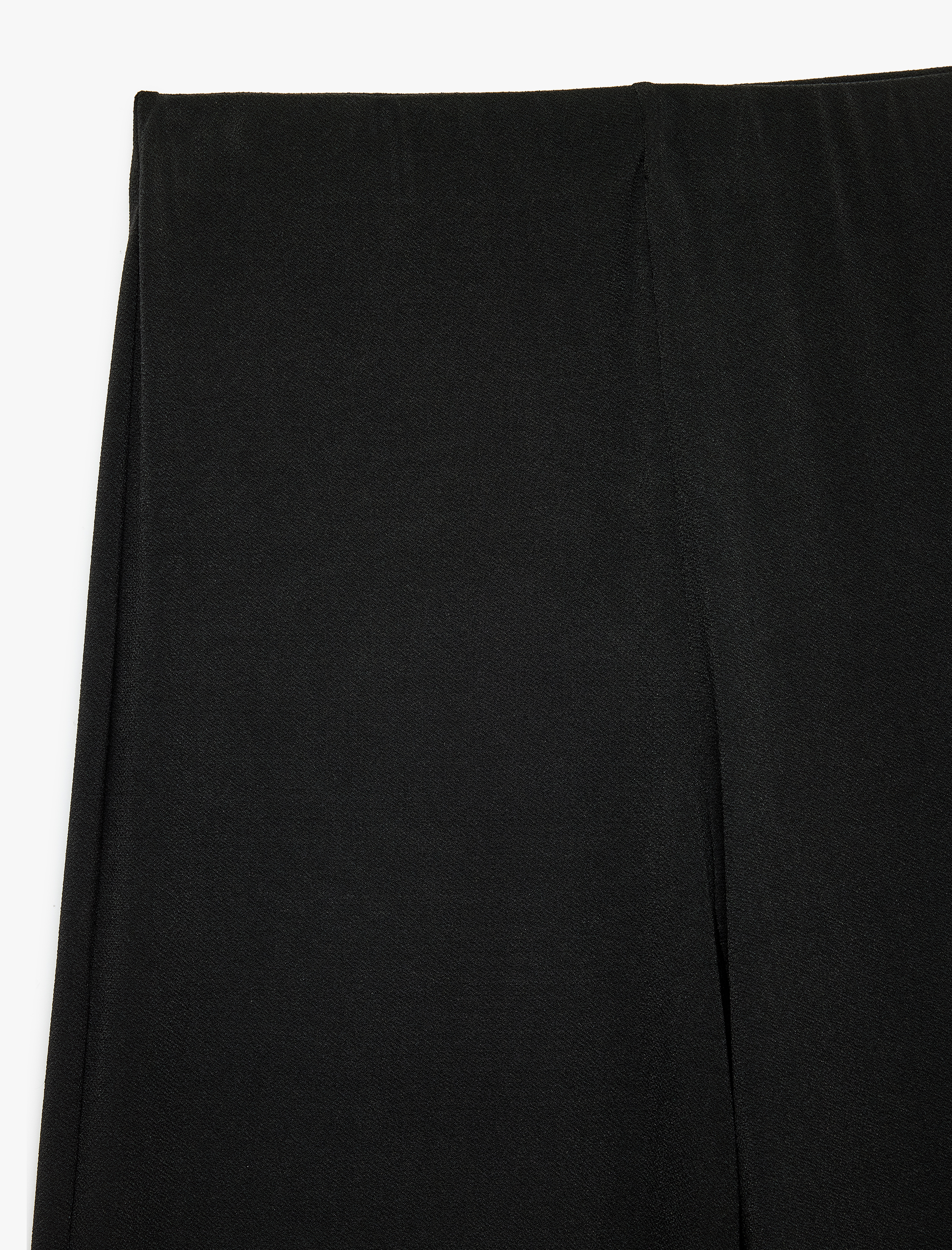 Koton Normal Bel Straight Fit Geniş Paça Kumaş Pantolon görsel 8