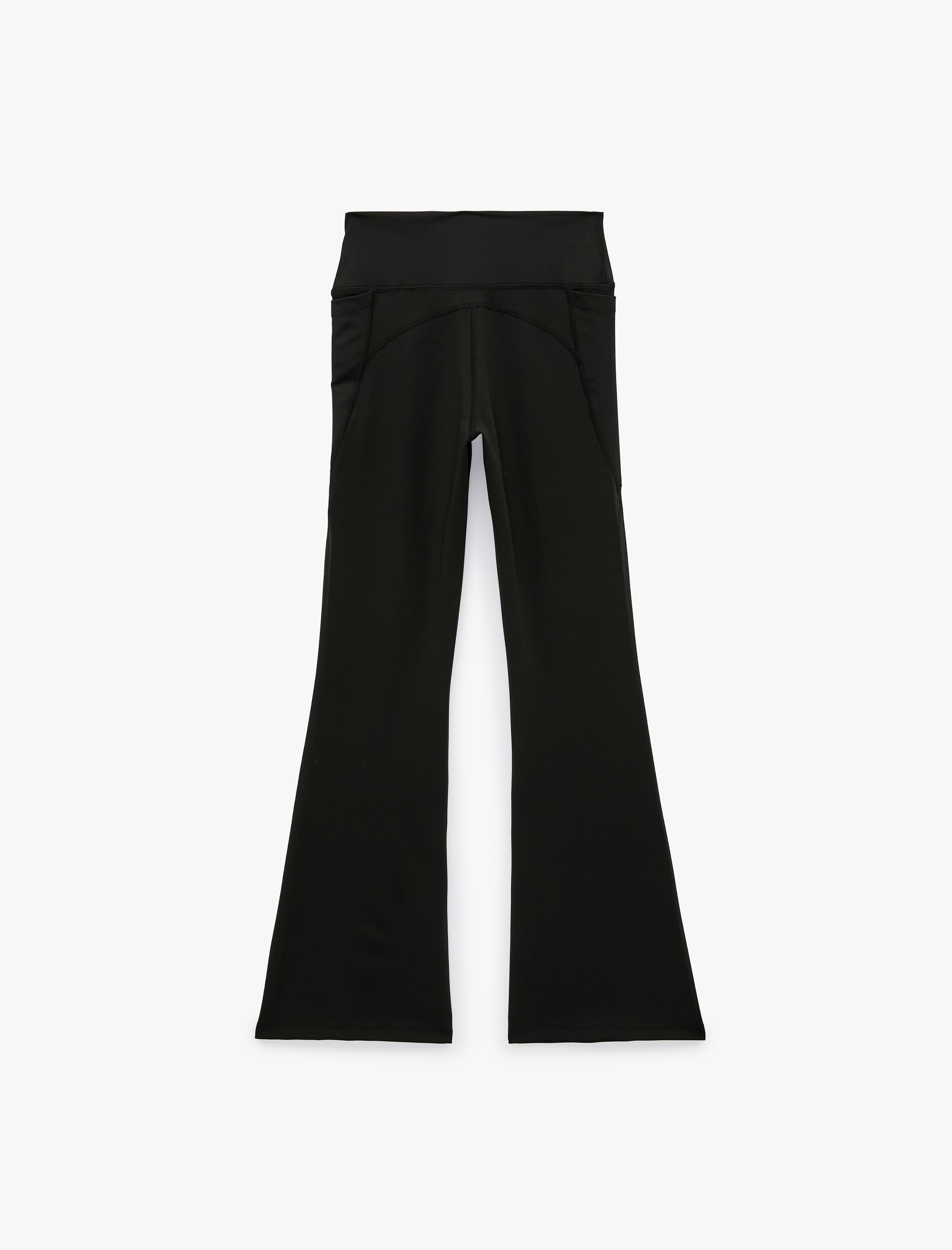   Cepli Yüksek Bel Slim Fit İspanyol Paça Spor Tayt