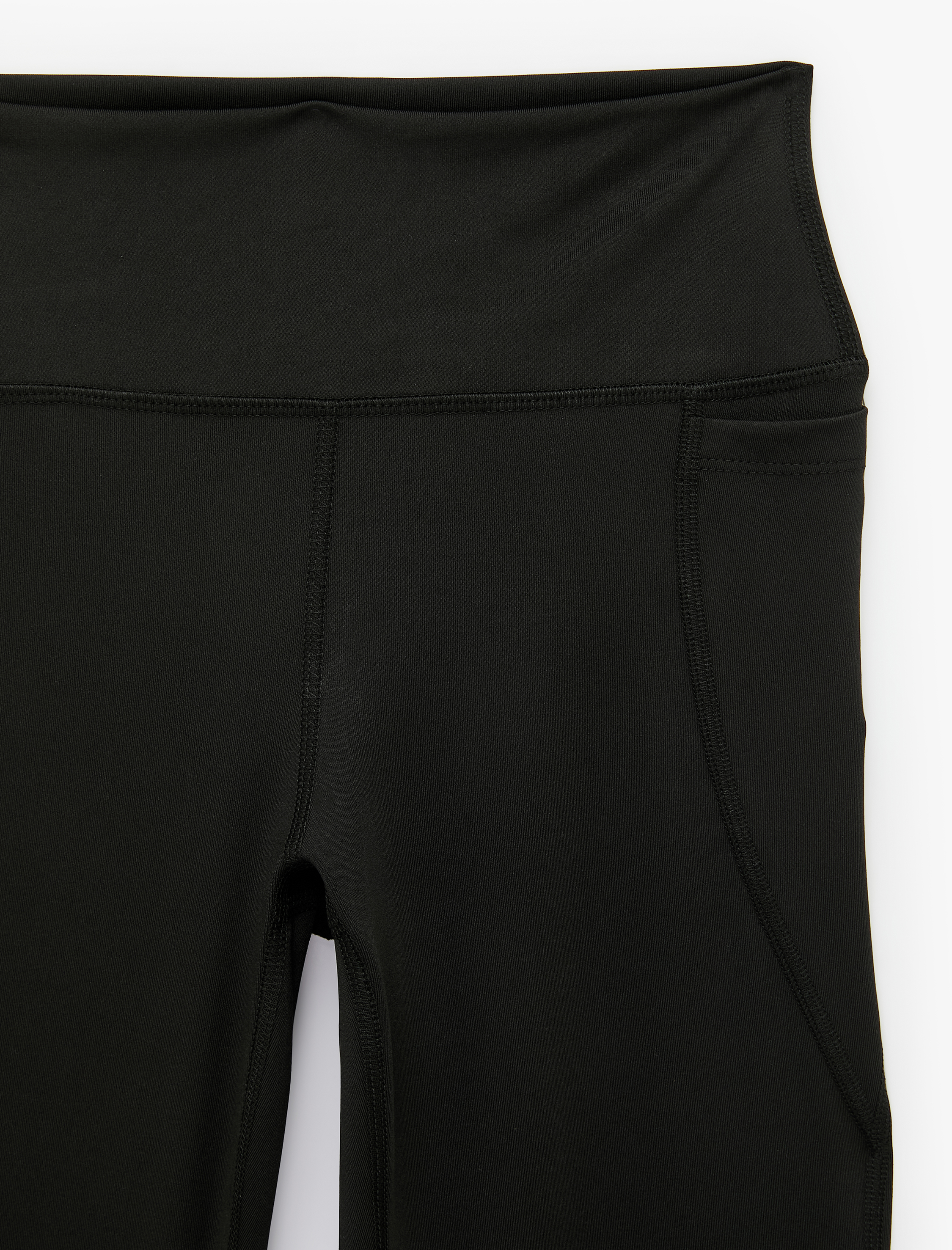   Cepli Yüksek Bel Slim Fit İspanyol Paça Spor Tayt