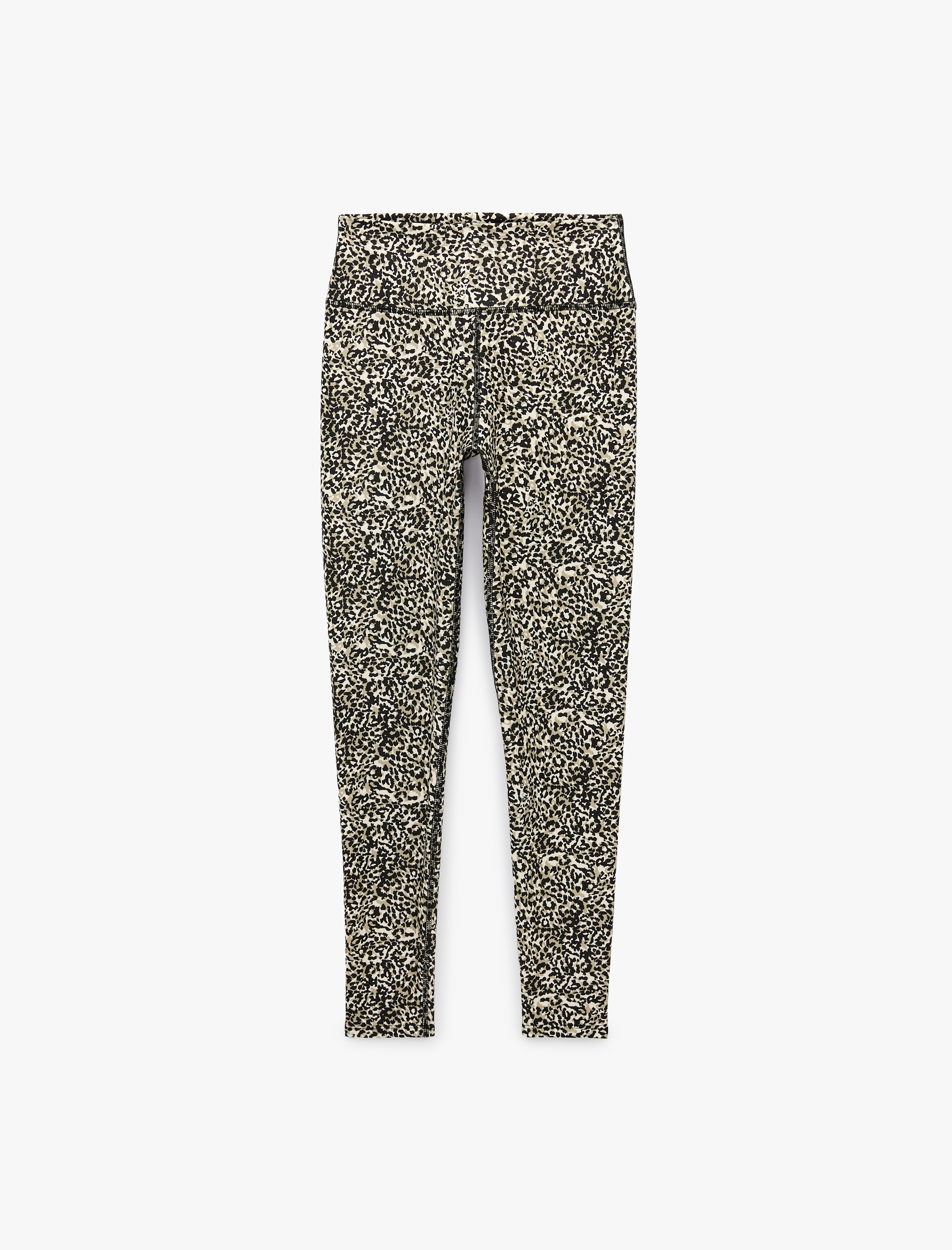   Yüksek Bel Slim Fit Leopar Desenli Spor Tayt