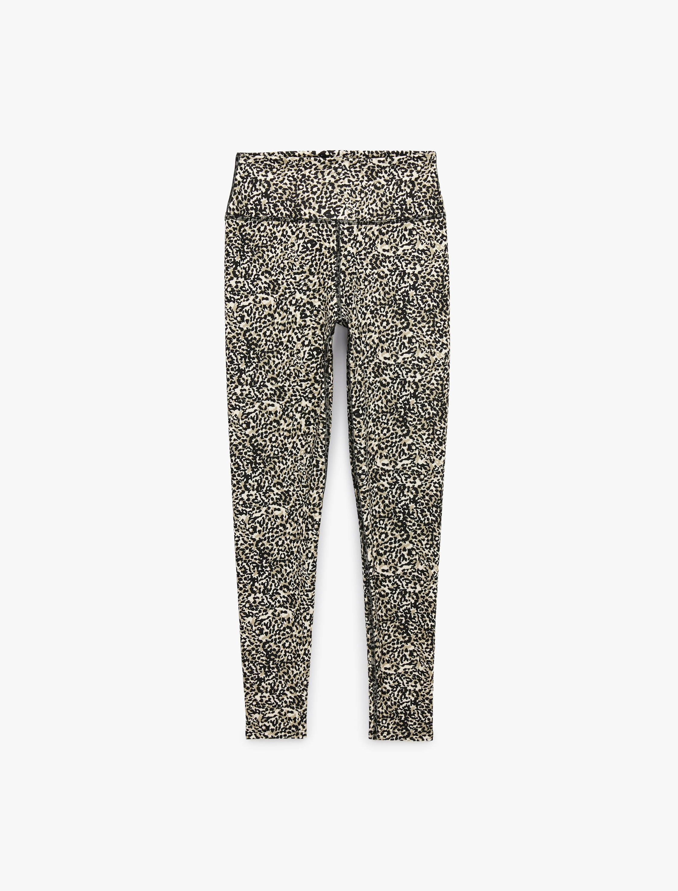   Yüksek Bel Slim Fit Leopar Desenli Spor Tayt