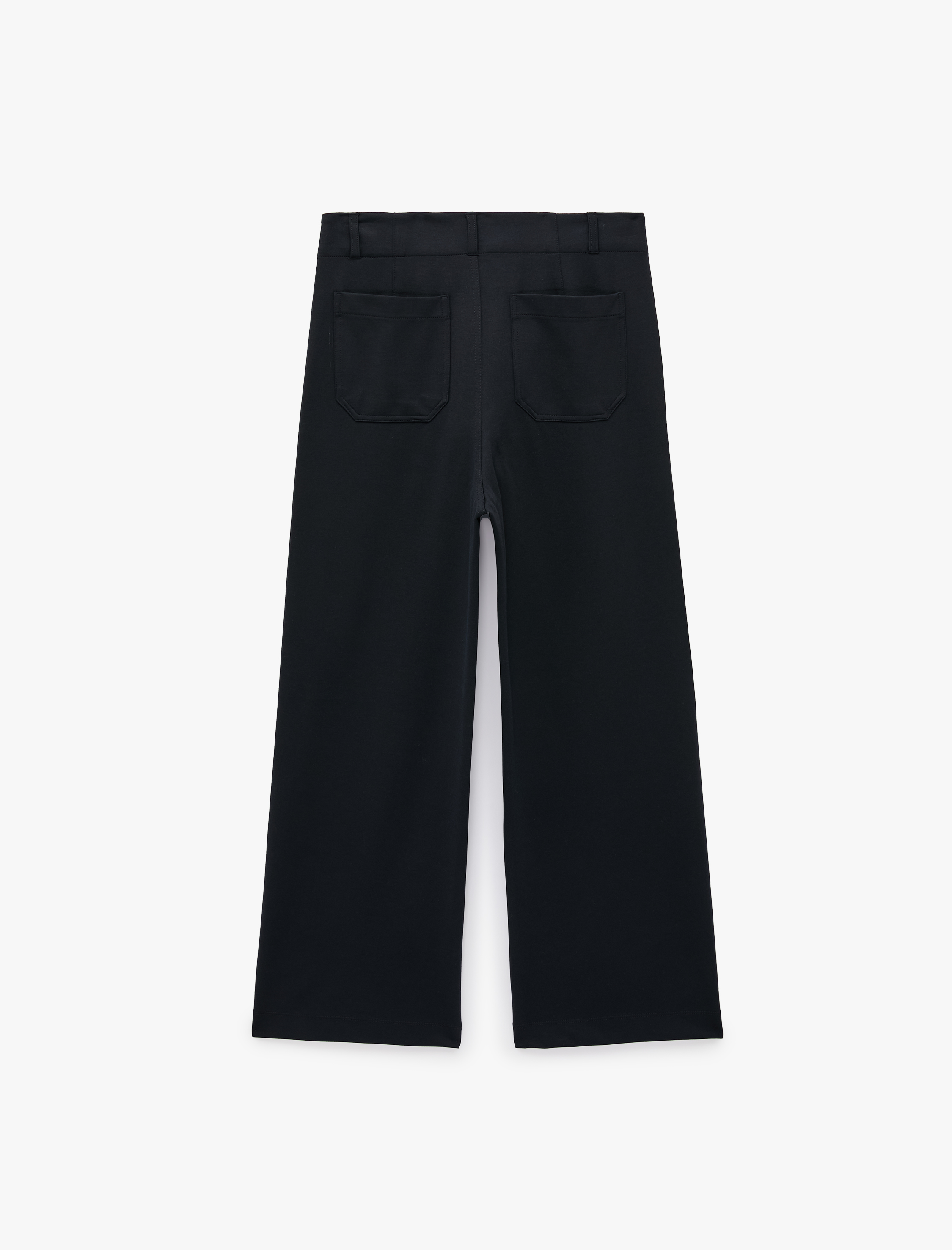 Koton Normal Bel Yan Cepli Düğmeli Straight Fit Kumaş Pantolon görsel 2