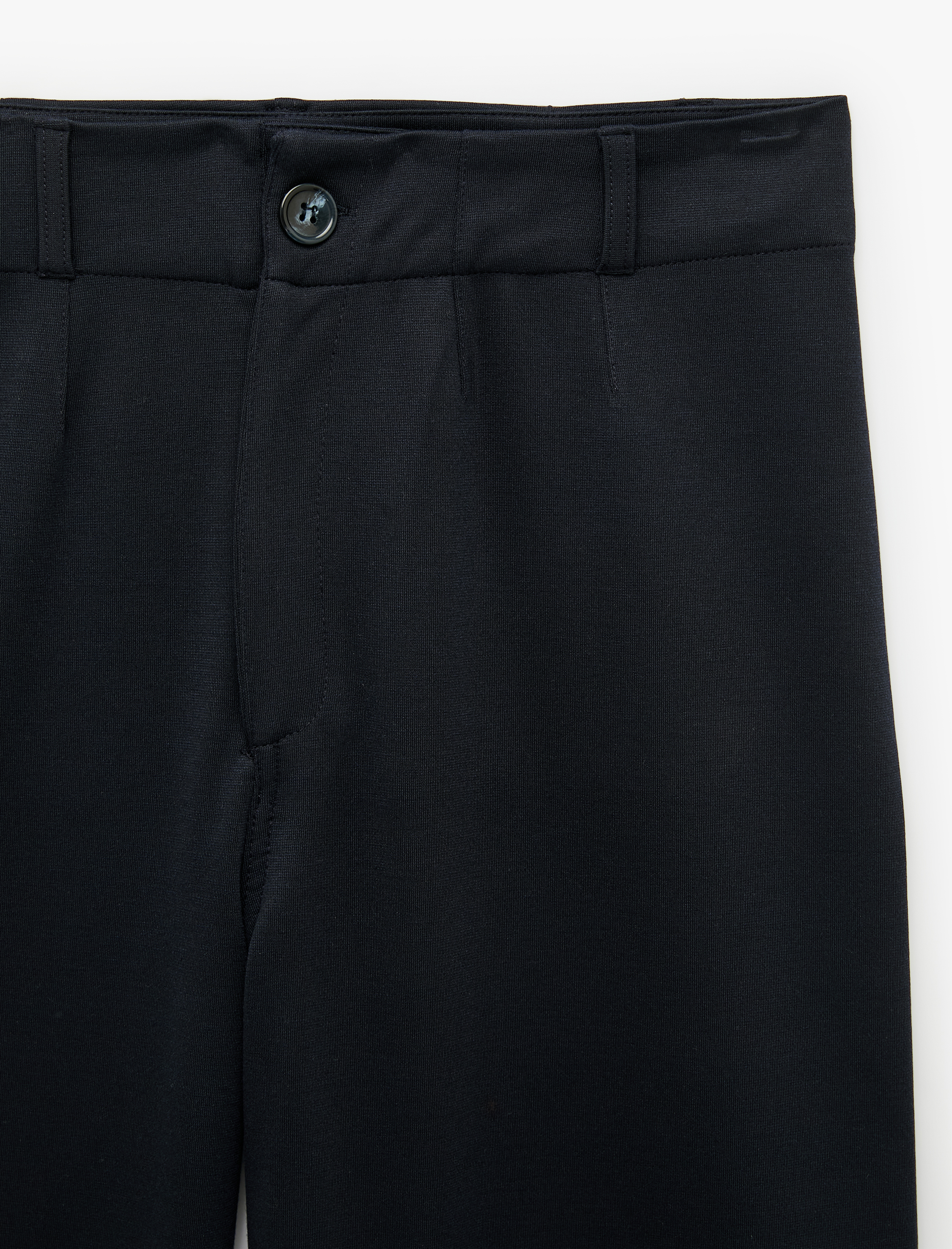 Koton Normal Bel Yan Cepli Düğmeli Straight Fit Kumaş Pantolon görsel 3