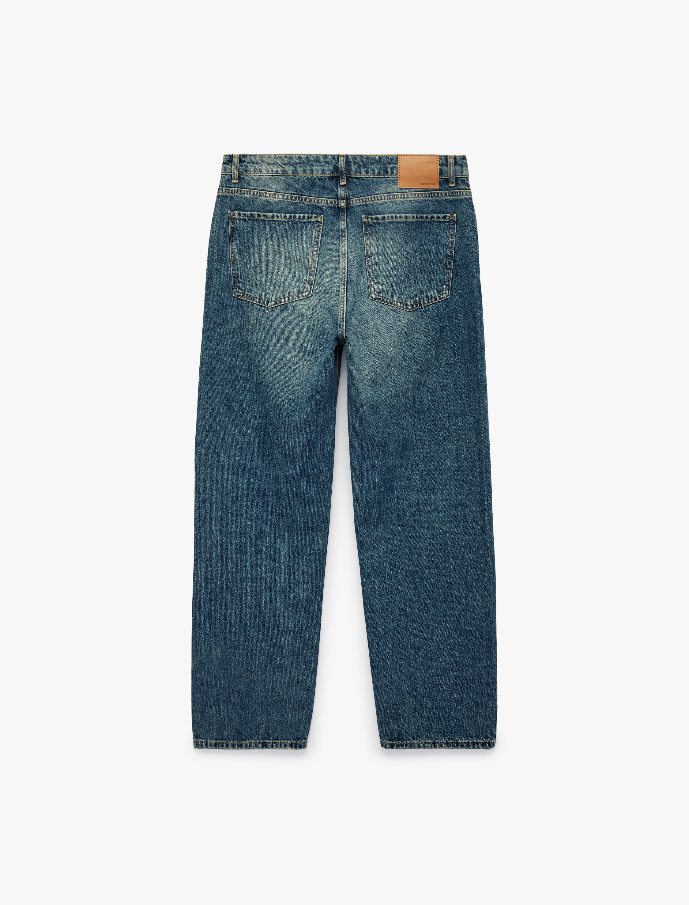 Koton Normal Bel Rahat Kalıp Cepli Pamuklu Baggy Jean Pantolon görsel 3