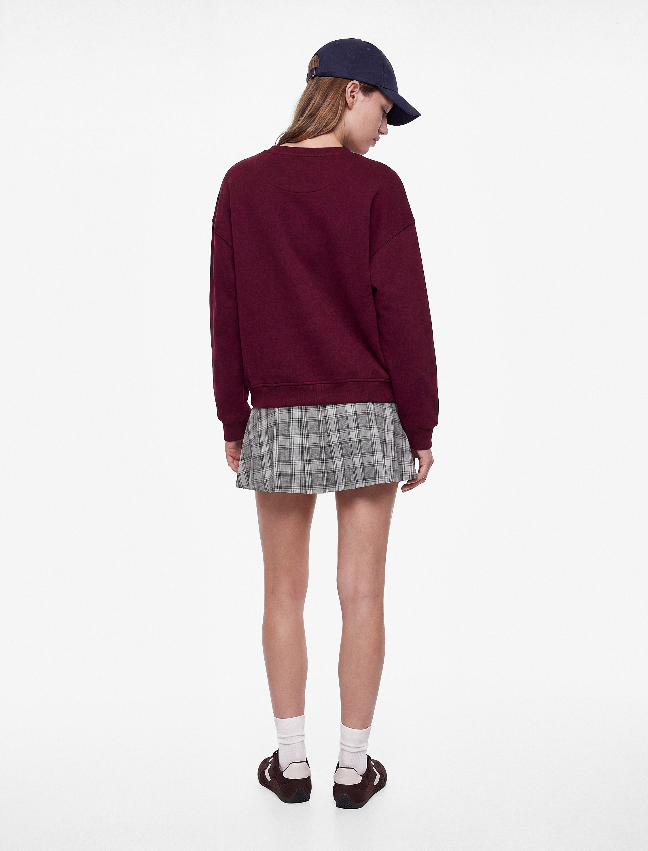 Koton Şardonlu Tavşan Nakışlı Bisiklet Yaka Uzun Kollu Oversize Sweatshirt görsel 4