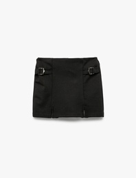 Basic Şort Toka Detaylı Beli Lastikli
