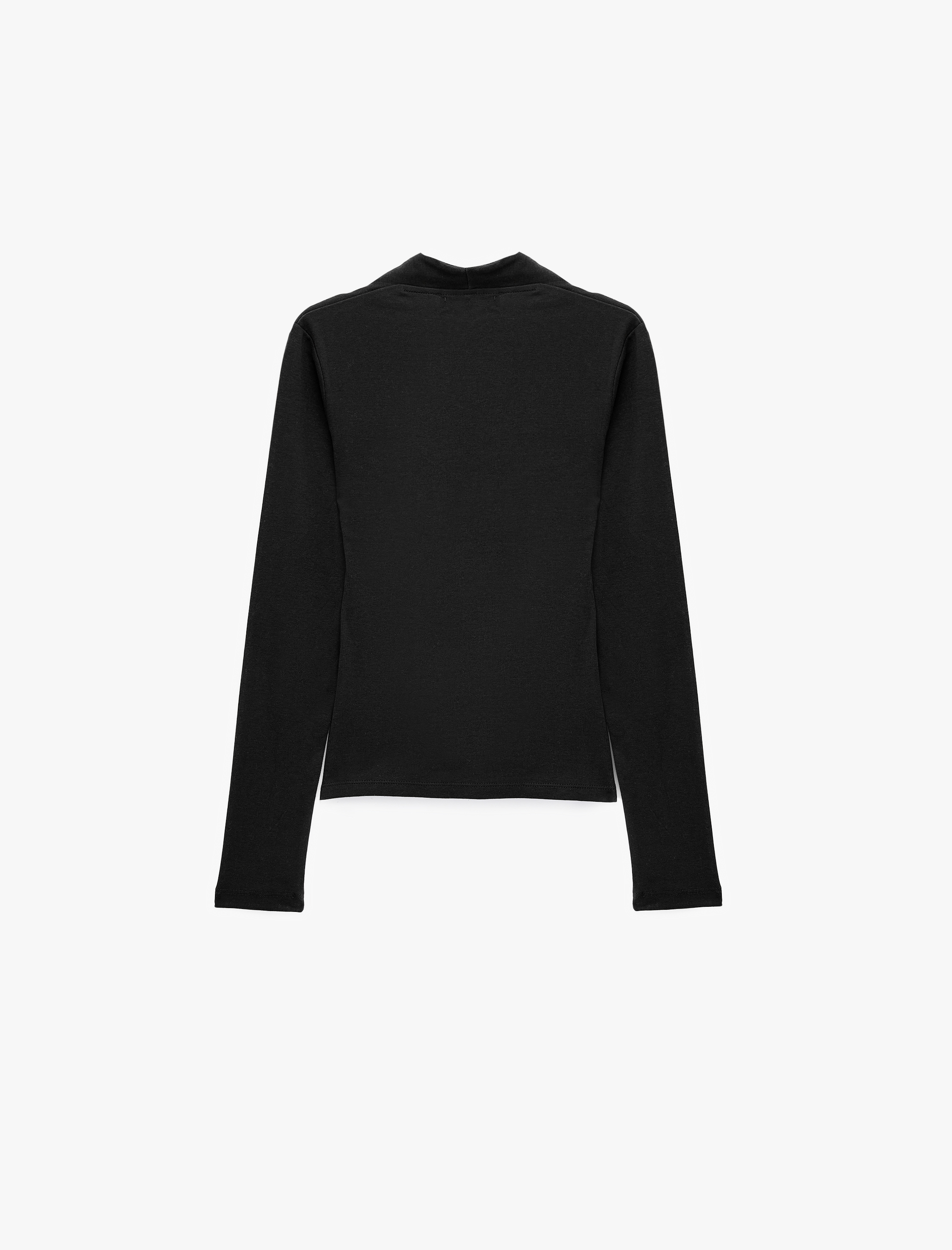 Koton Slim Fit Pamuklu V Yaka Basic Uzun Kollu Tişört görsel 3