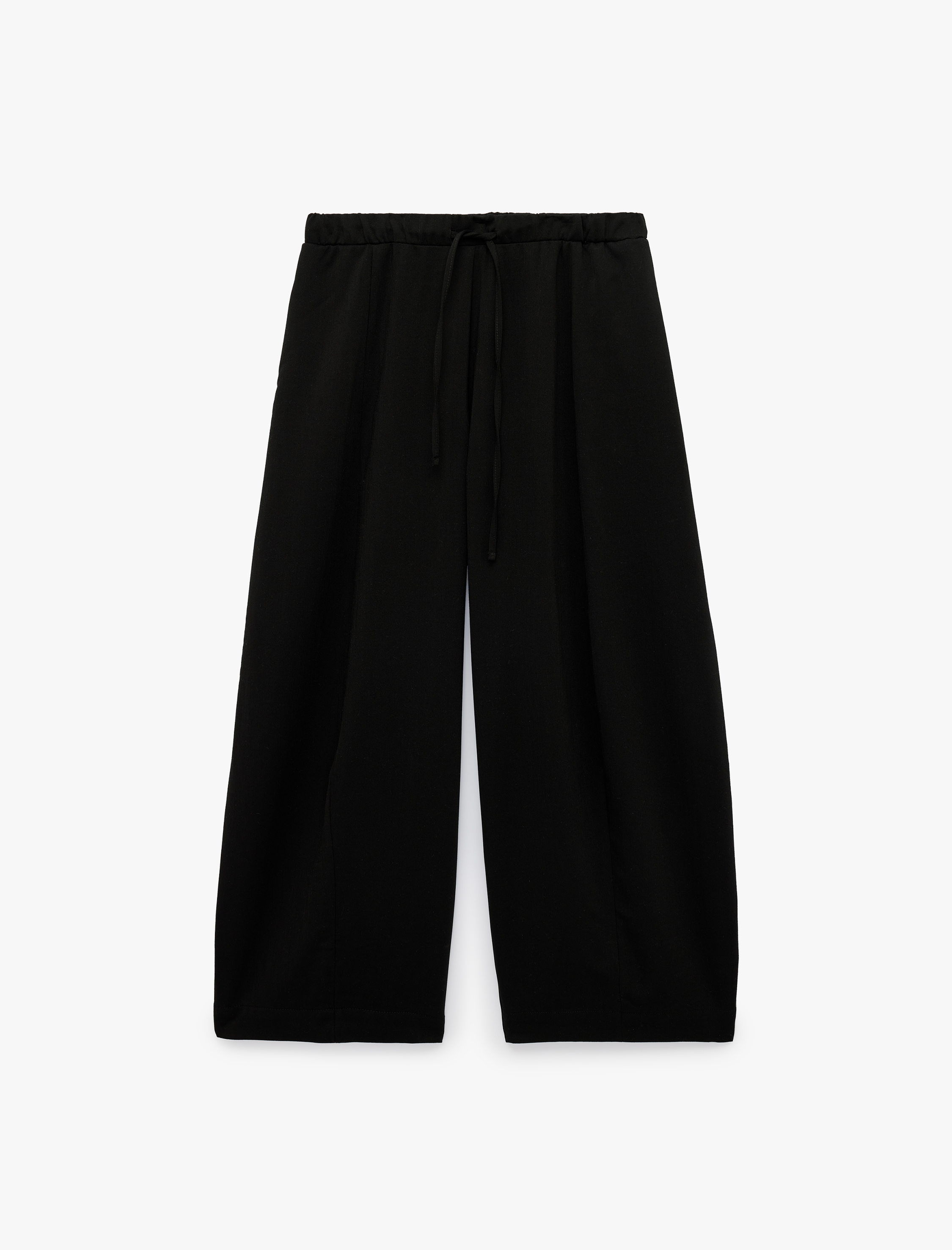 Koton Beli Bağlamalı Cepli Regular Fit Barrel Pantolon