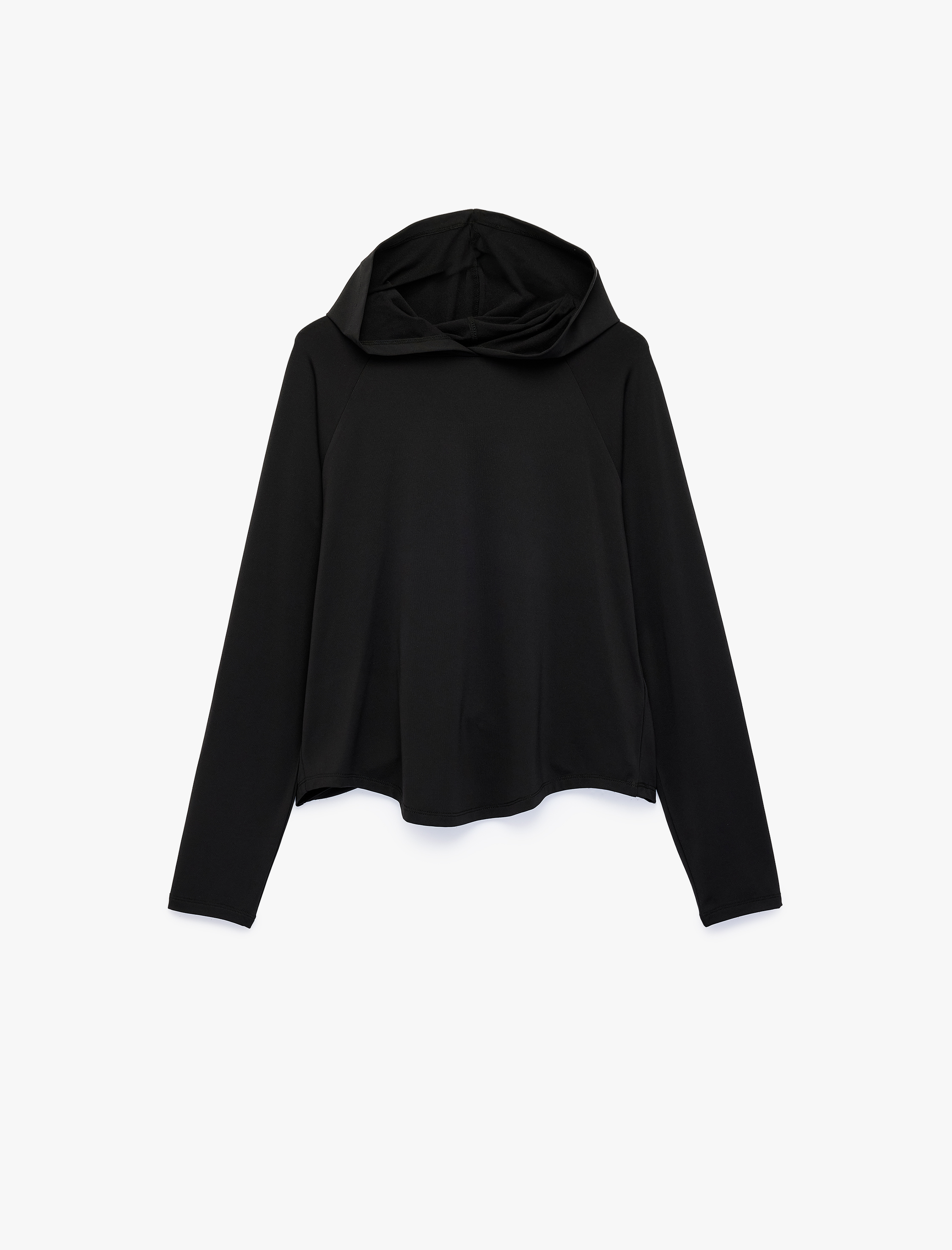   Uzun Kollu Kapüşonlu Oversize Spor Sweatshirt