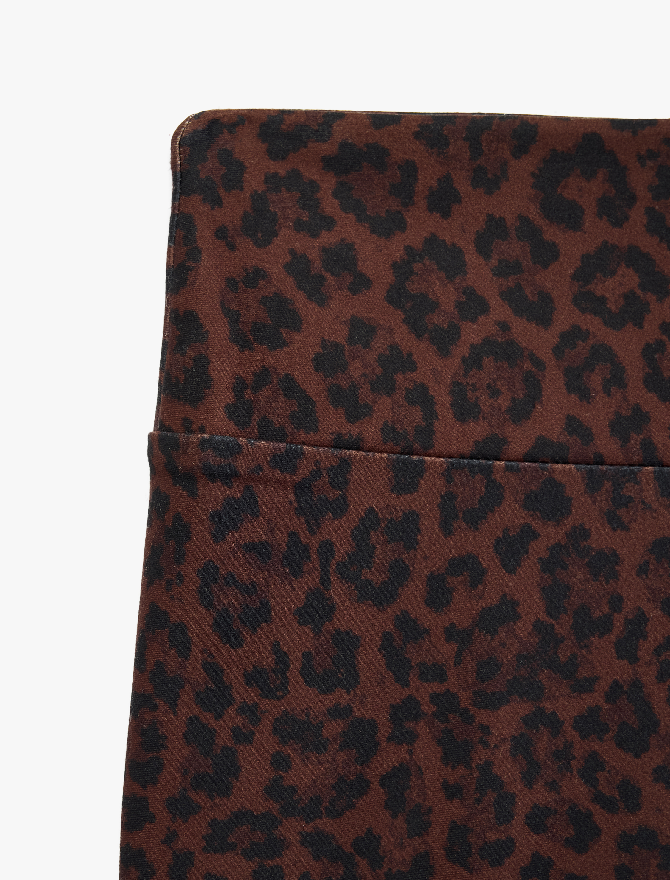   Yüksek Bel Slim Fit Leopar Desenli Spor Tayt