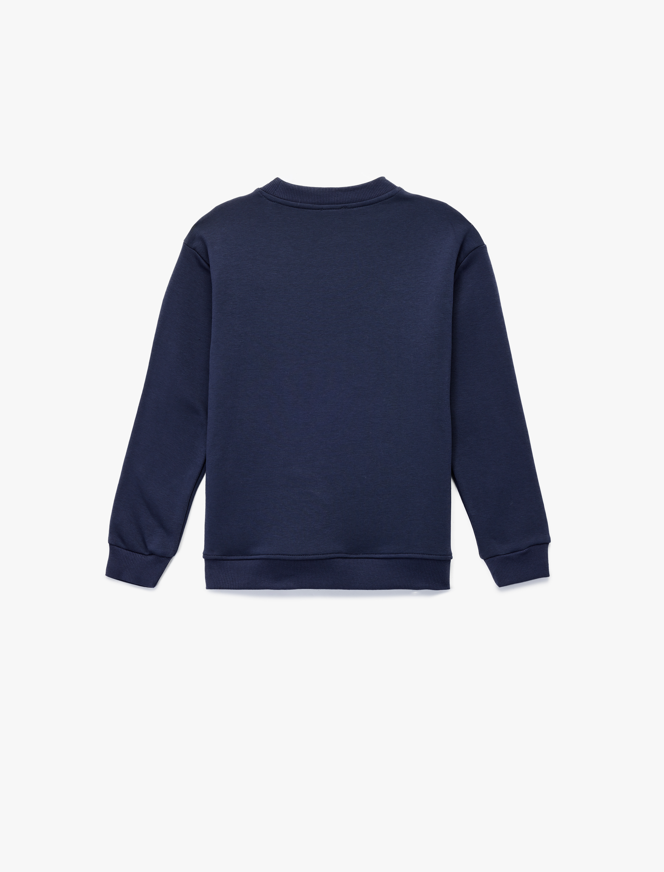  Erkek Çocuk Dinozor Baskılı Şardonlu Uzun Kollu Bisiklet Yaka Oversize Sweatshirt