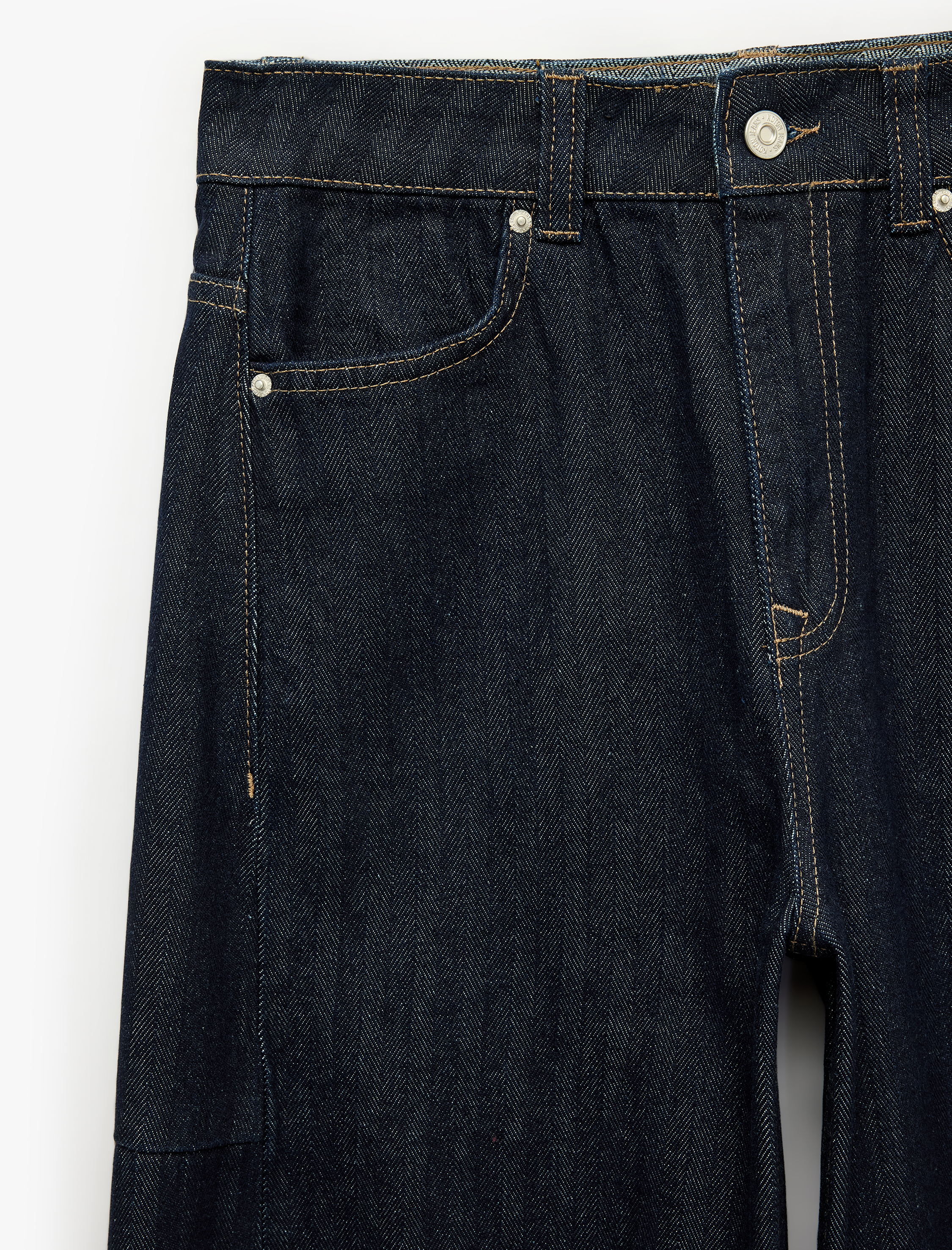 Koton Normal Bel Pamuklu Cepli Balon Fit Barrel Denim Pantolon - Barrel Jeans görsel 3