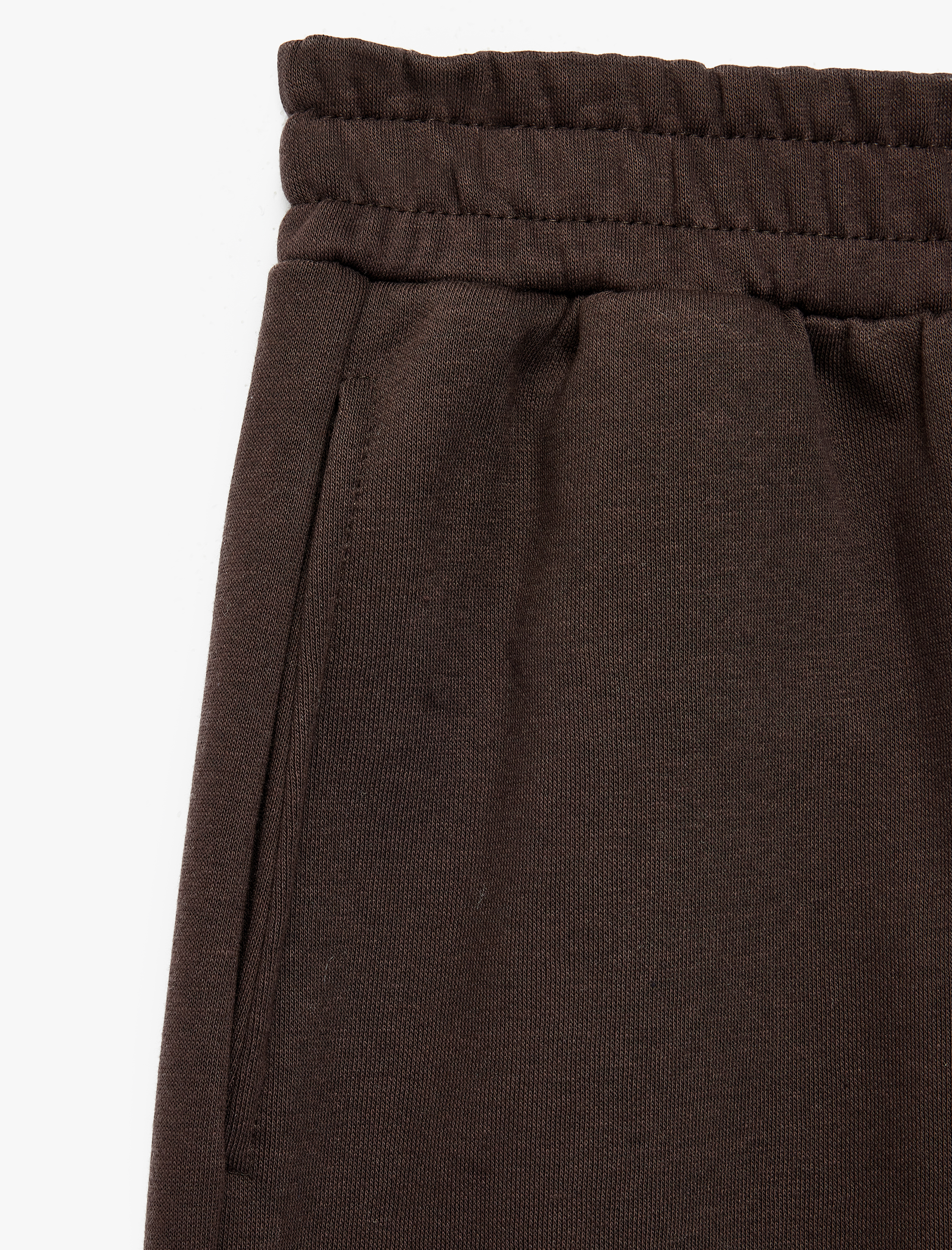 Koton Üç İplik Şardonlu Beli Lastikli Rahat Kalıp Cepli Barrel Balon Eşofman Altı görsel 3