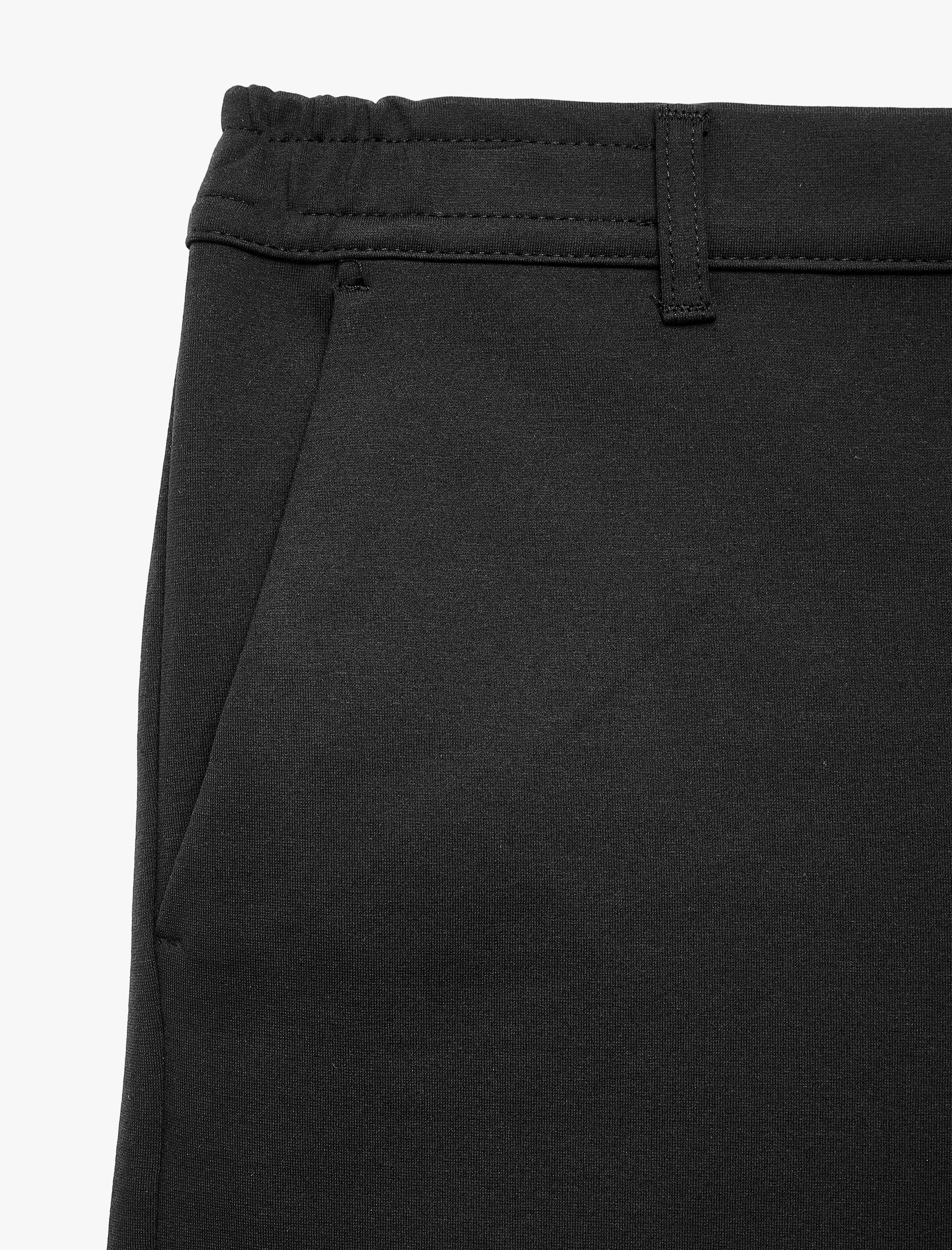 Koton Viskon Karışımlı Cepli Beli Lastikli Düğmeli Kumaş Pantolon görsel 3