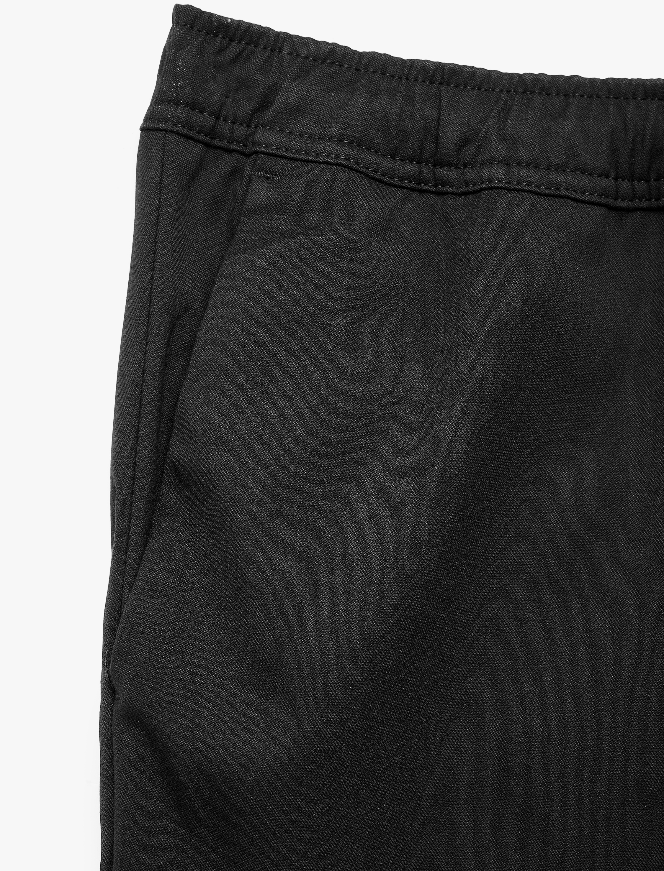 Koton Rahat Kalıp Beli Lastikli Bağcıklı Cepli Geniş Paça Kumaş Pantolon görsel 3