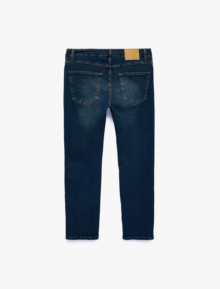  Normal Bel Cepli Pamuklu Tapered Fit Jean Pantolon - Joe Jean