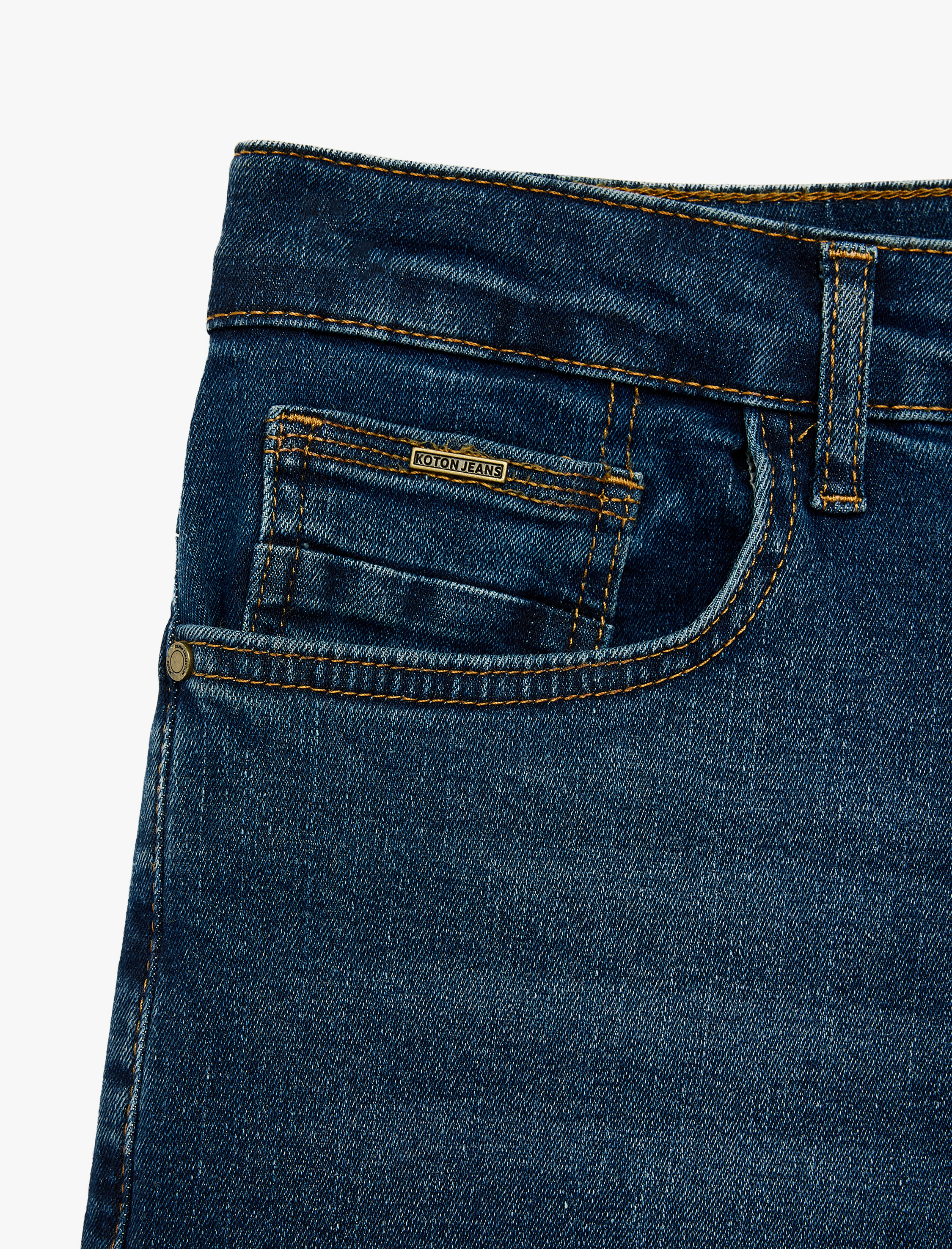 Koton Normal Bel Cepli Pamuklu Tapered Fit Jean Pantolon - Joe Jean görsel 3