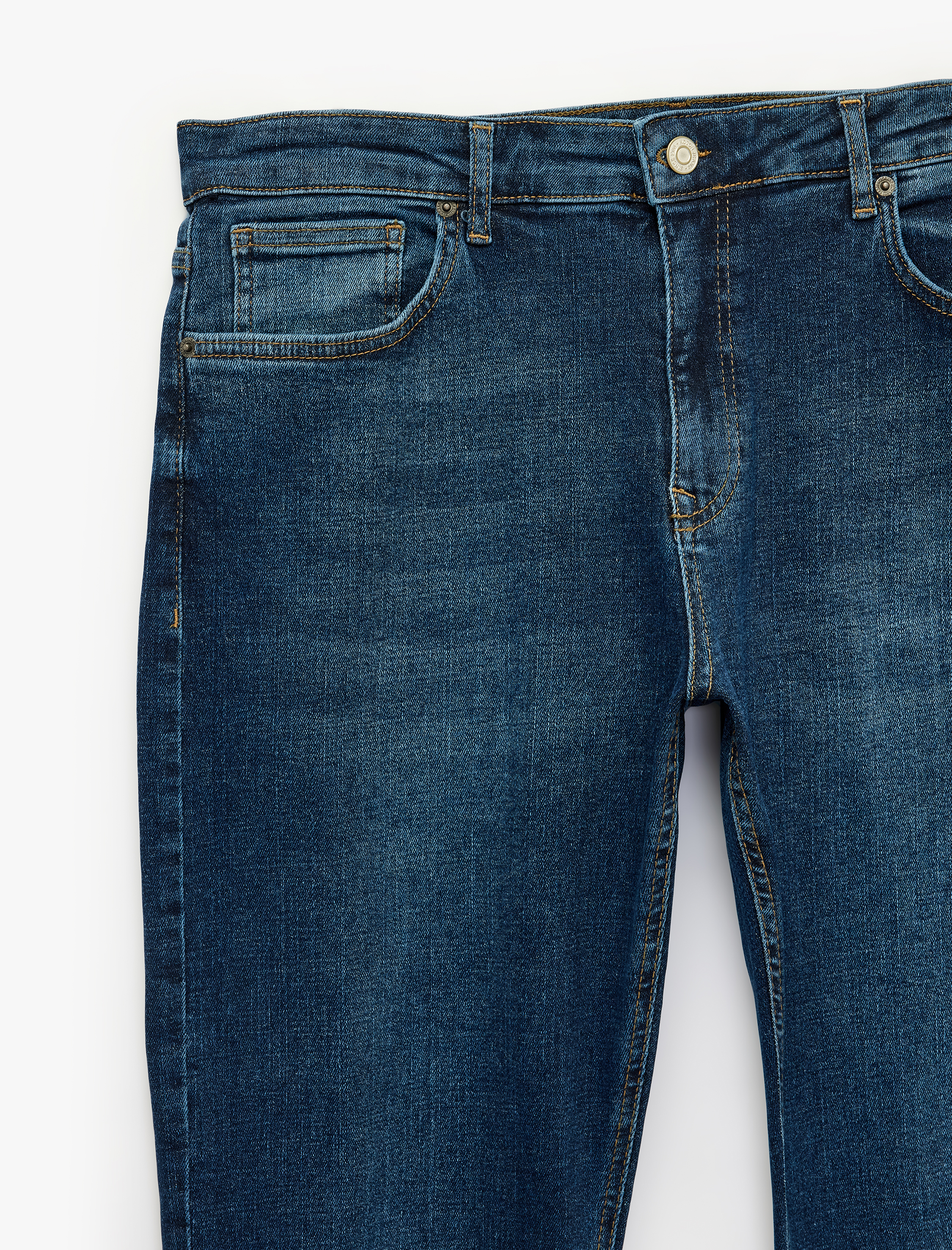   Normal Bel Cepli Pamuklu Straight Fit Jean Pantolon - Mark Jean