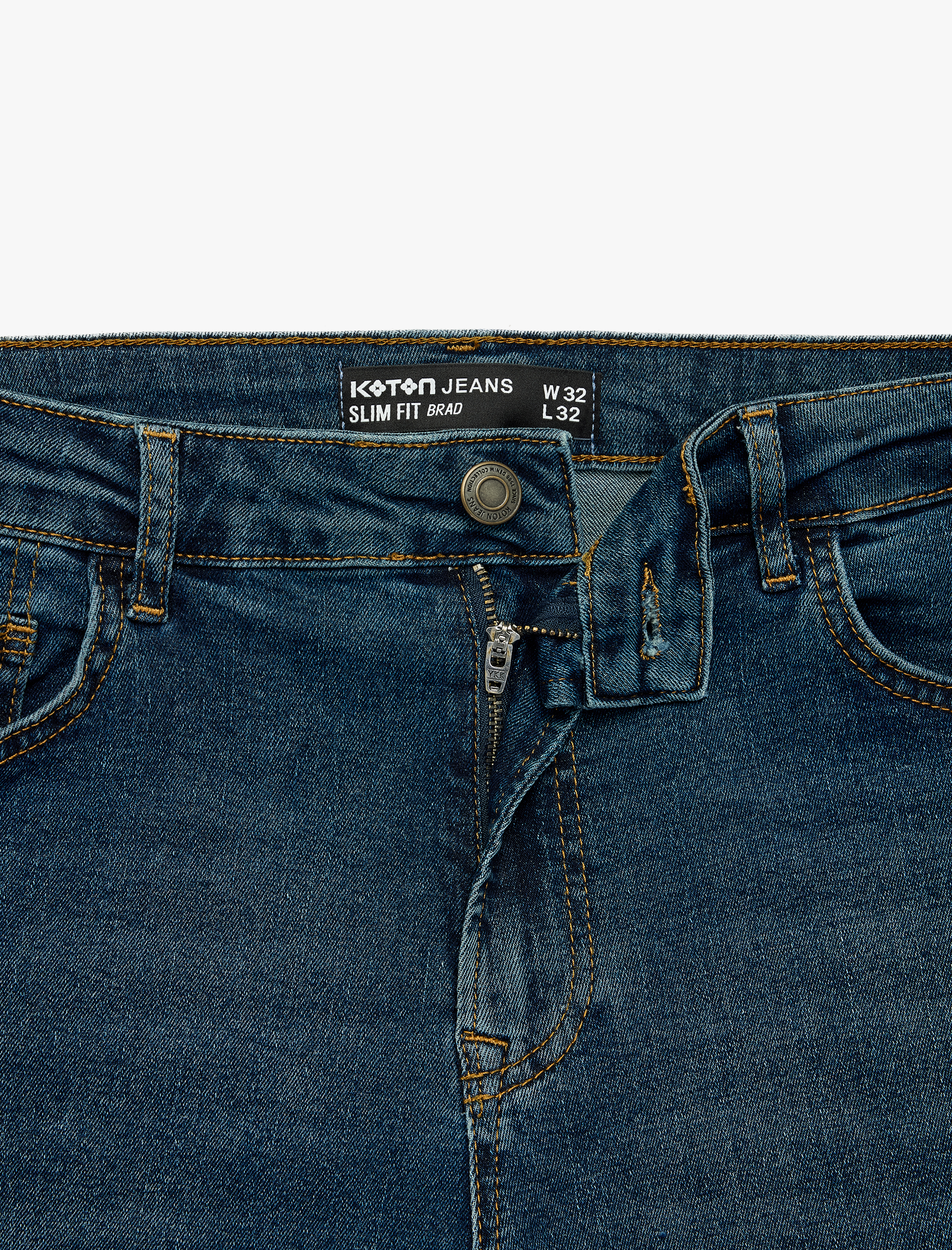 Koton Normal Bel Pamuklu Cepli Slim Fit Jean Pantolon - Brad Jean görsel 4