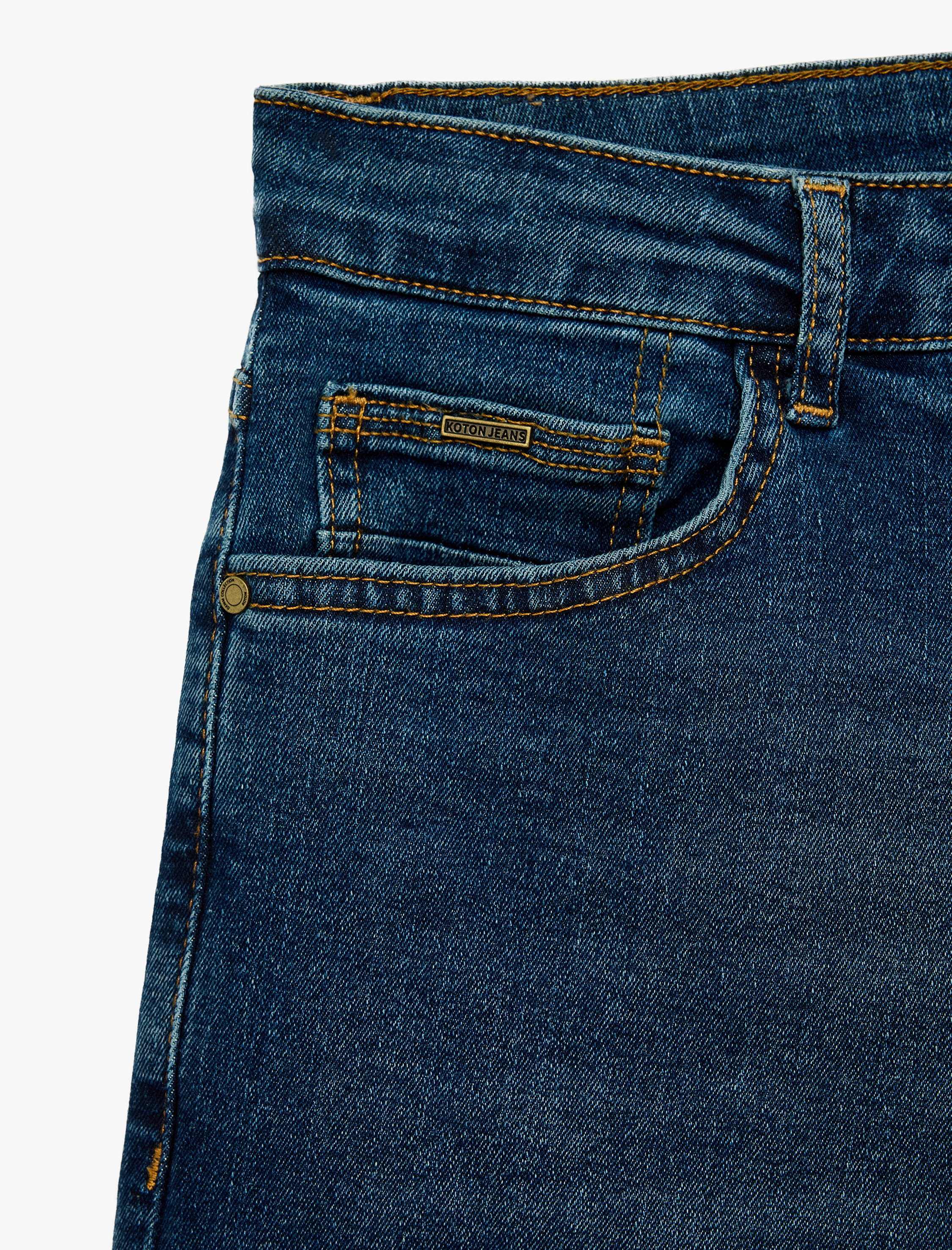 Koton Normal Bel Pamuklu Cepli Slim Fit Jean Pantolon - Brad Jean görsel 3