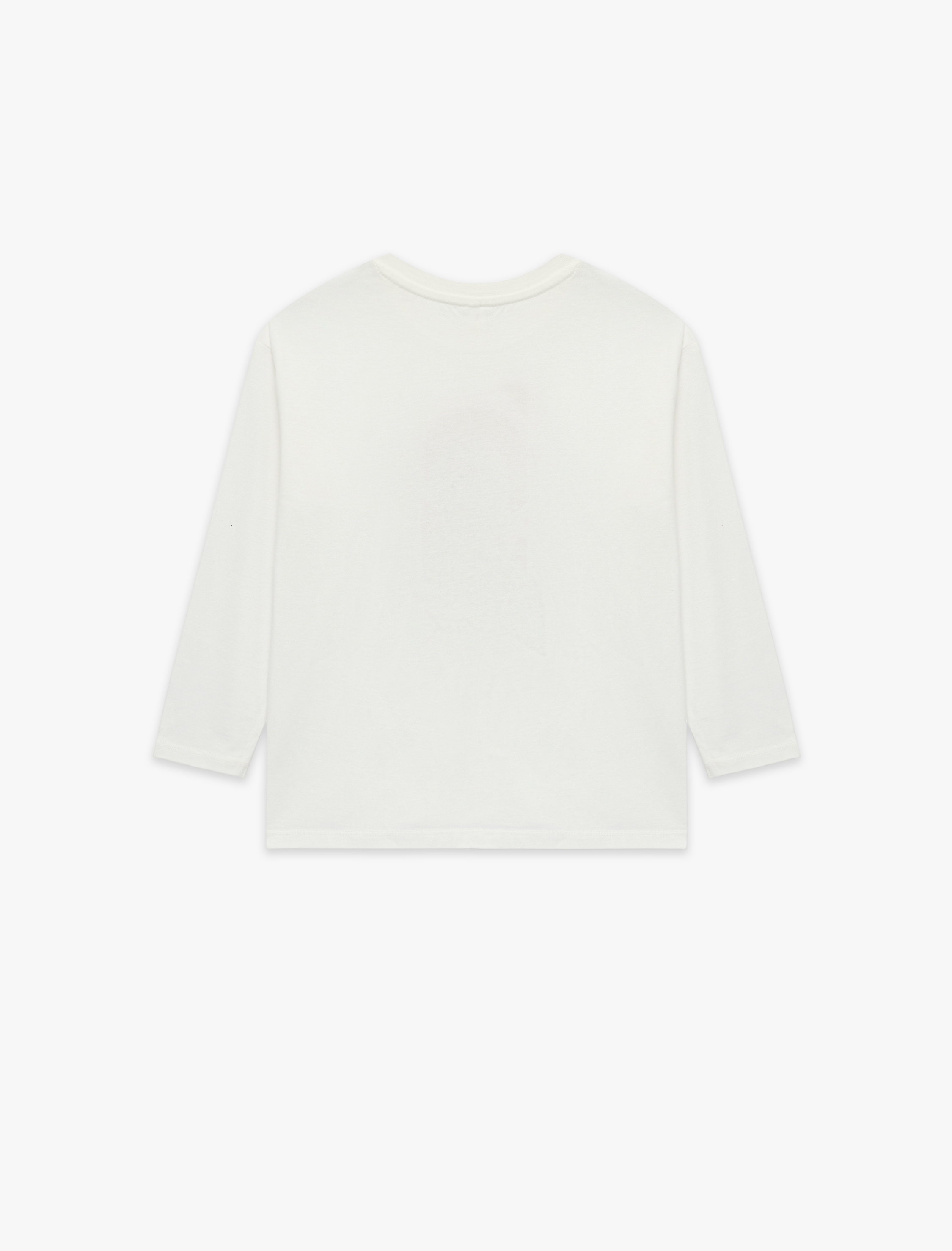  Erkek Bebek Atatürk Baskılı Pamuklu Bisiklet Yaka Uzun Kollu Tişört